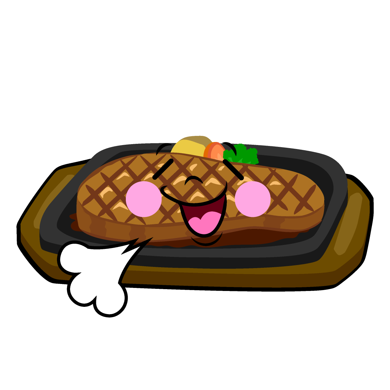 ほっとする鉄板ステーキ