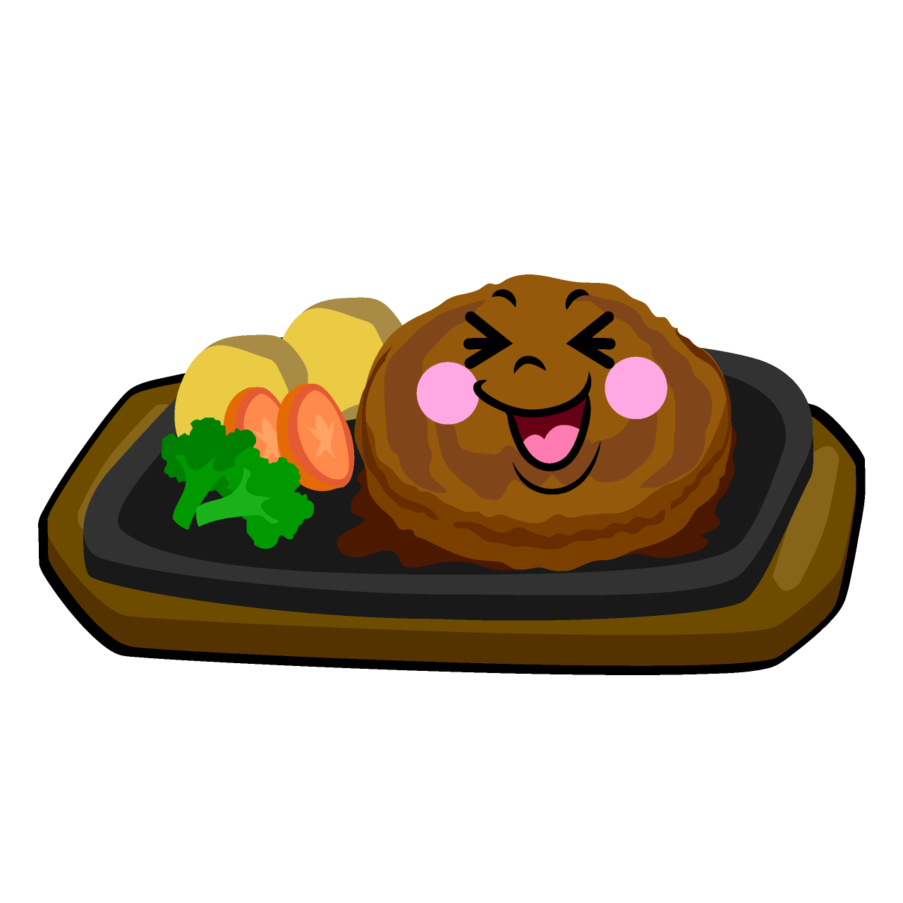 笑う鉄板ハンバーグ