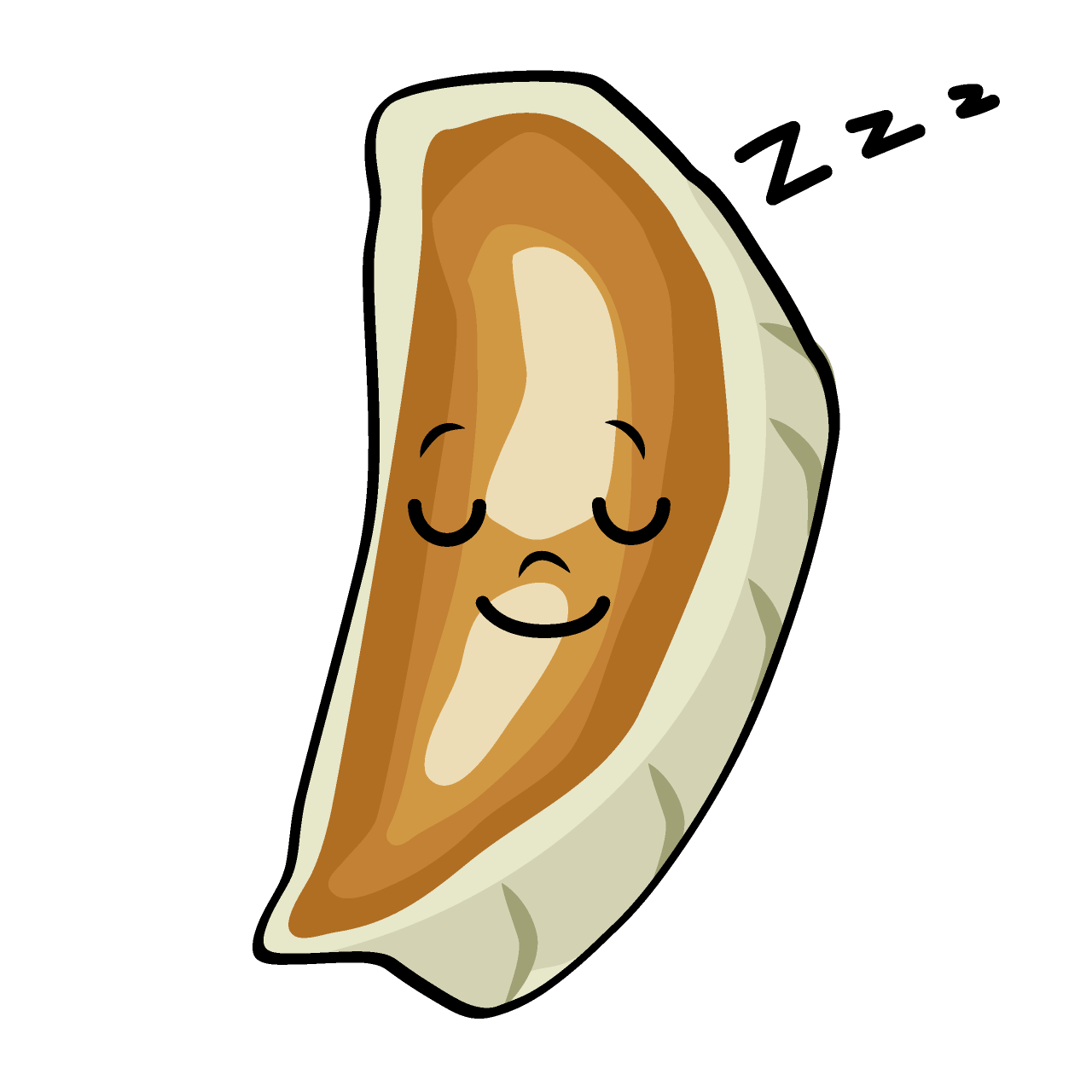 寝る餃子