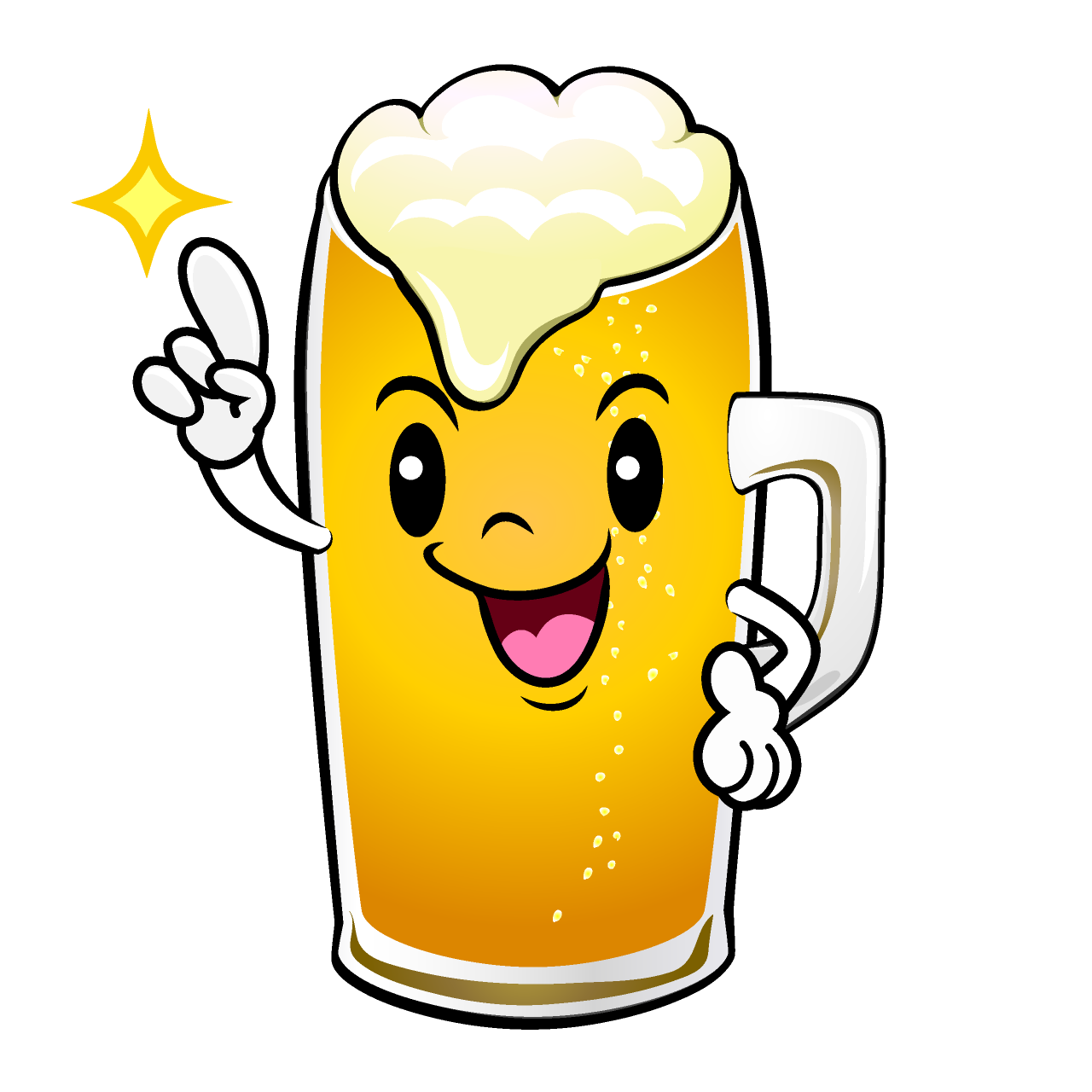 Pointing Draft Beer
