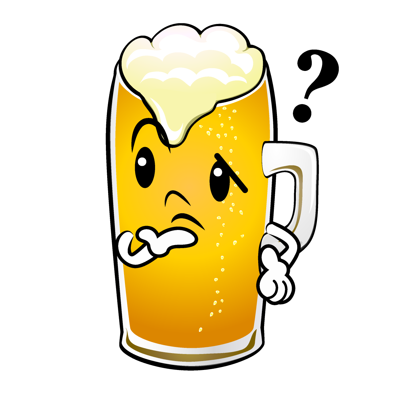 考える生ビール