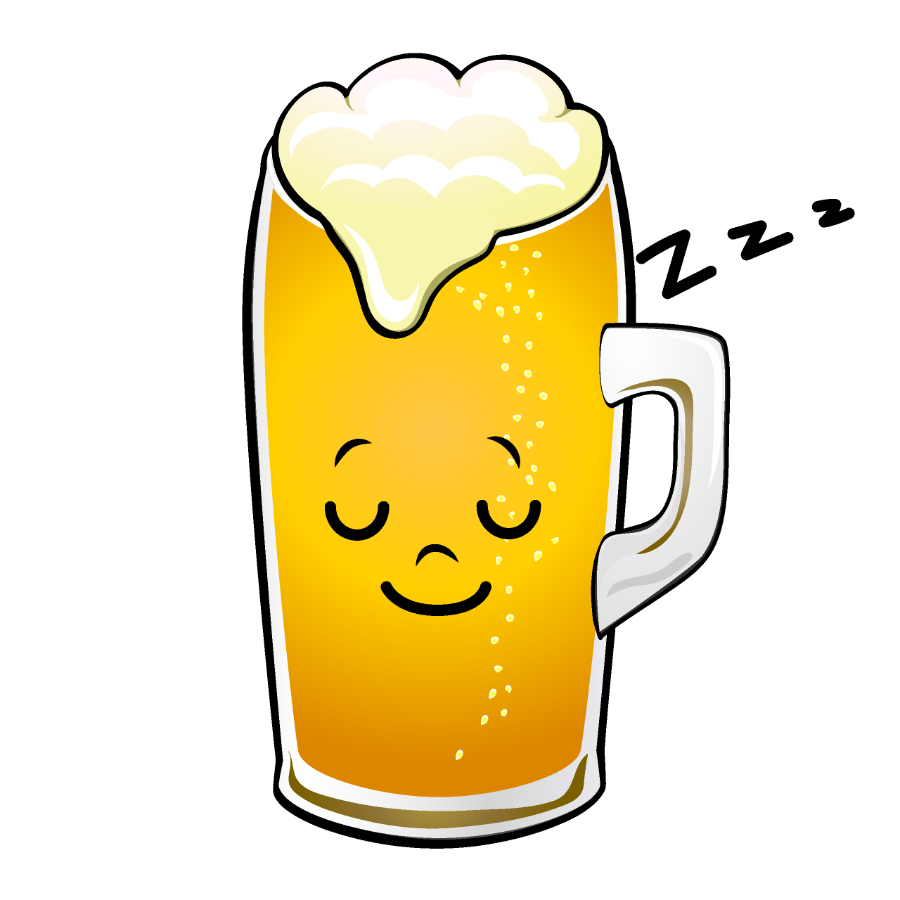 Sleeping Draft Beer