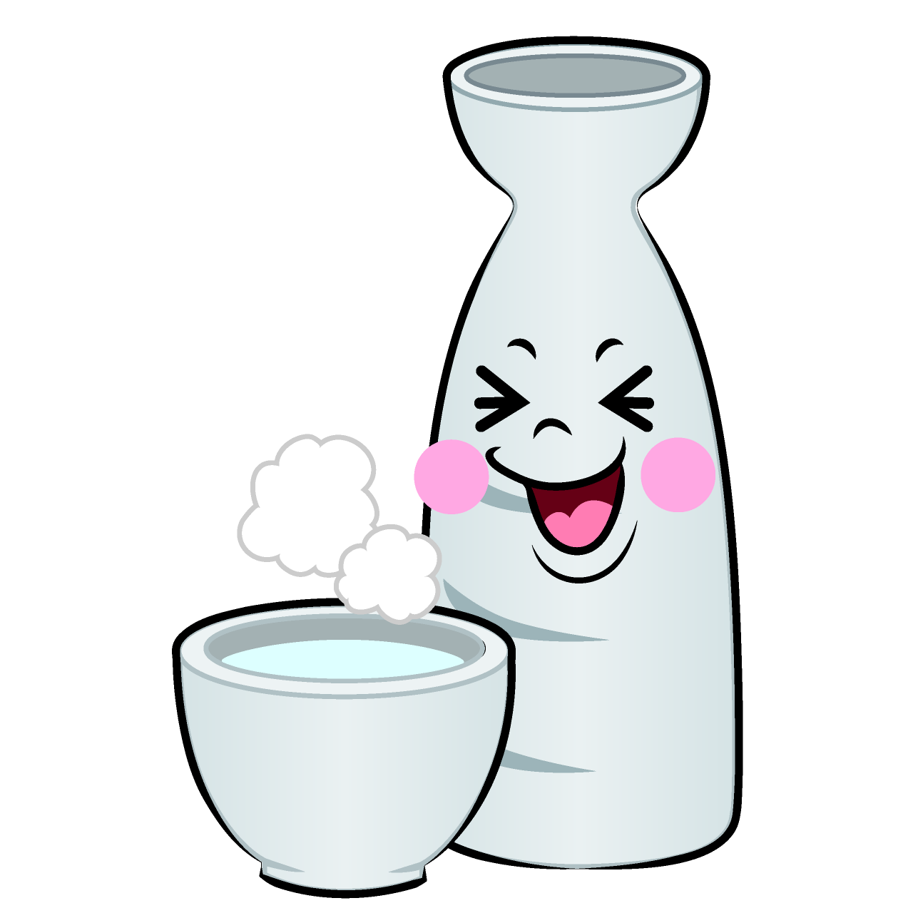 Laughing Hot Sake