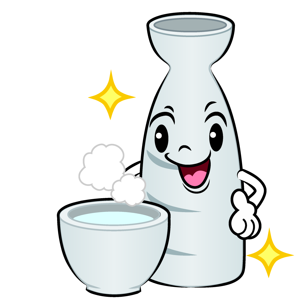 Posing Hot Sake