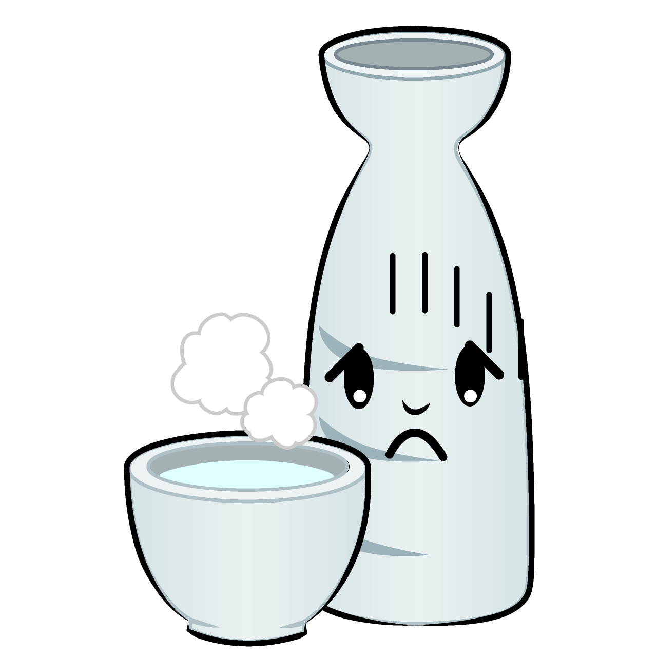 Bowing Hot Sake