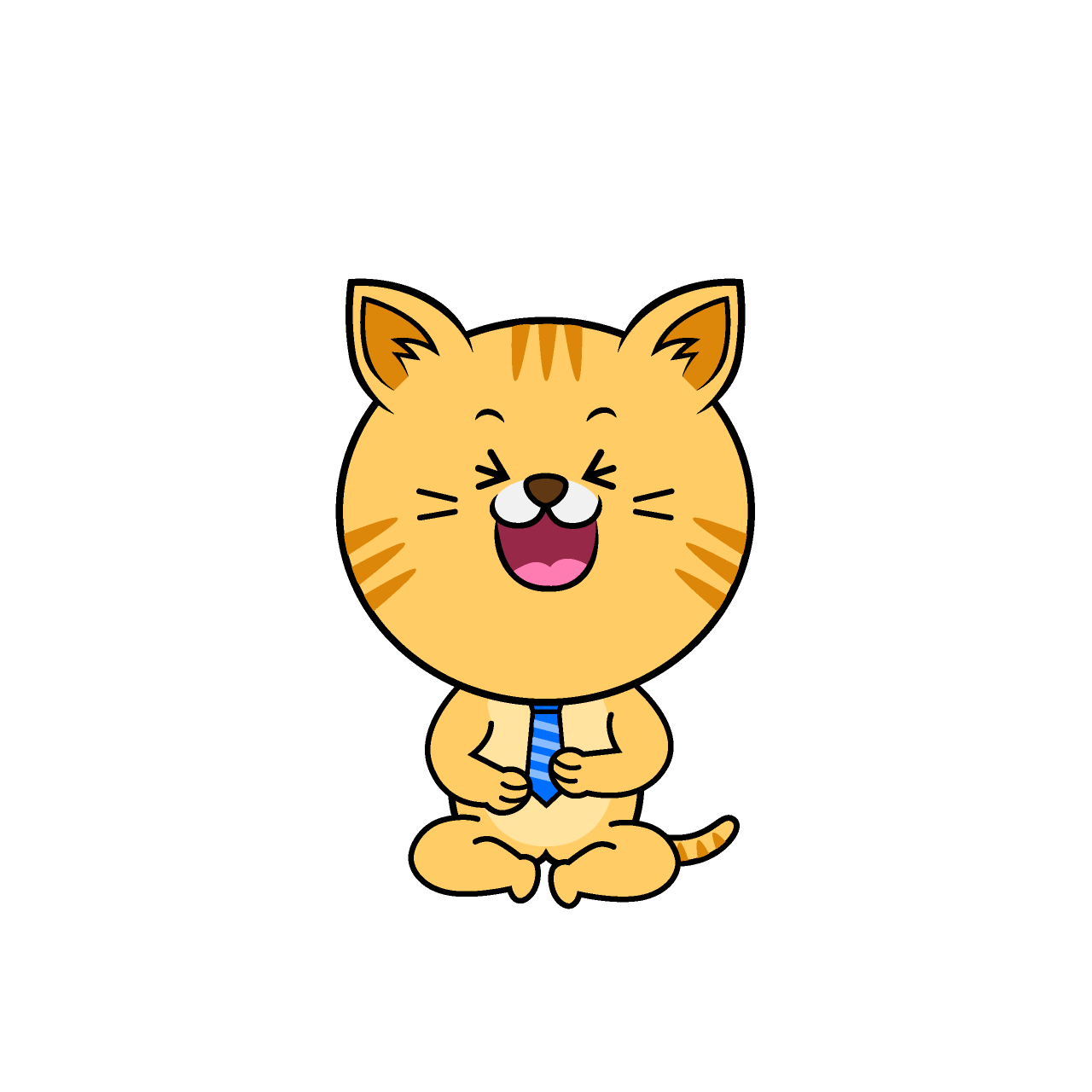 笑うねこリーマン（トラ）