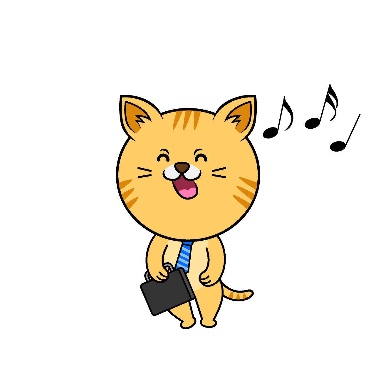 歌うねこリーマン（トラ）
