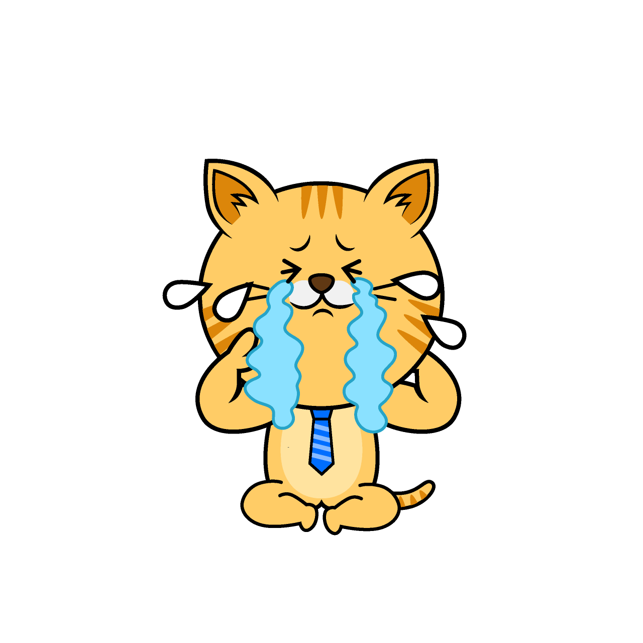 泣くねこリーマン（トラ）