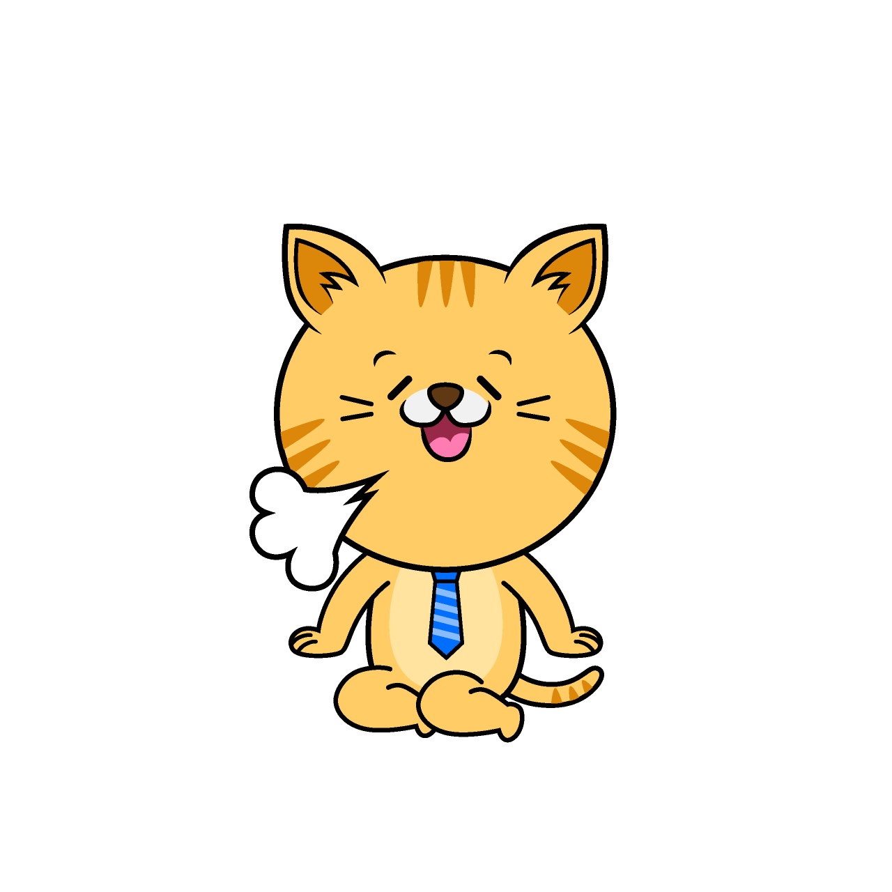 ほっとするねこリーマン（トラ）