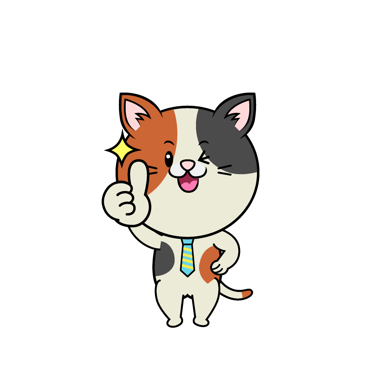 いいねするねこリーマン（ミケ）