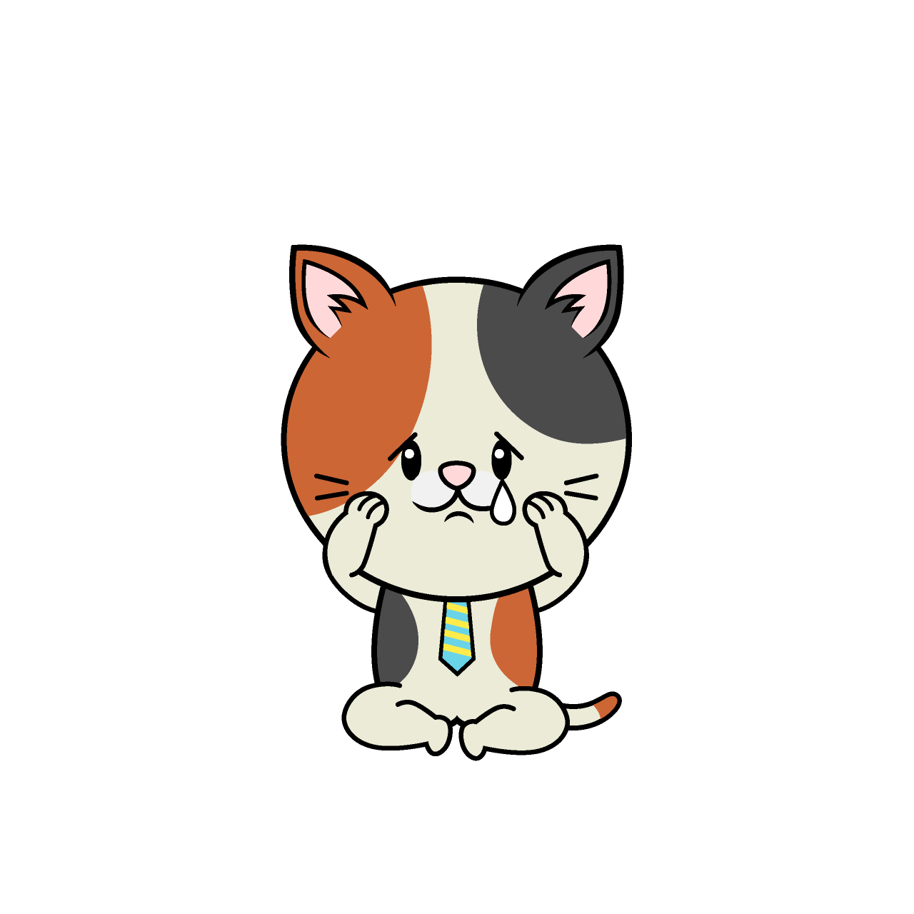悲しいねこリーマン（ミケ）