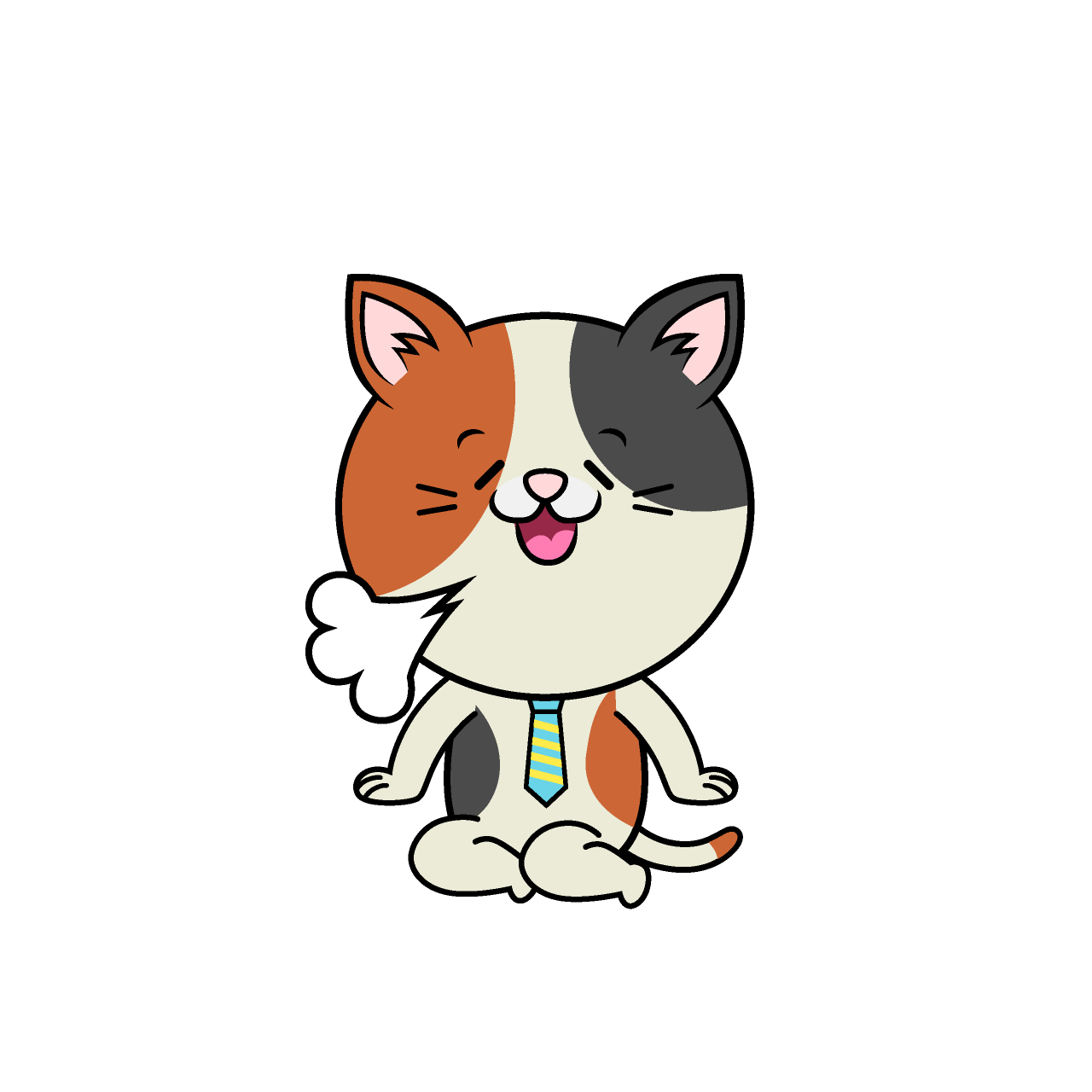 ほっとするねこリーマン（ミケ）