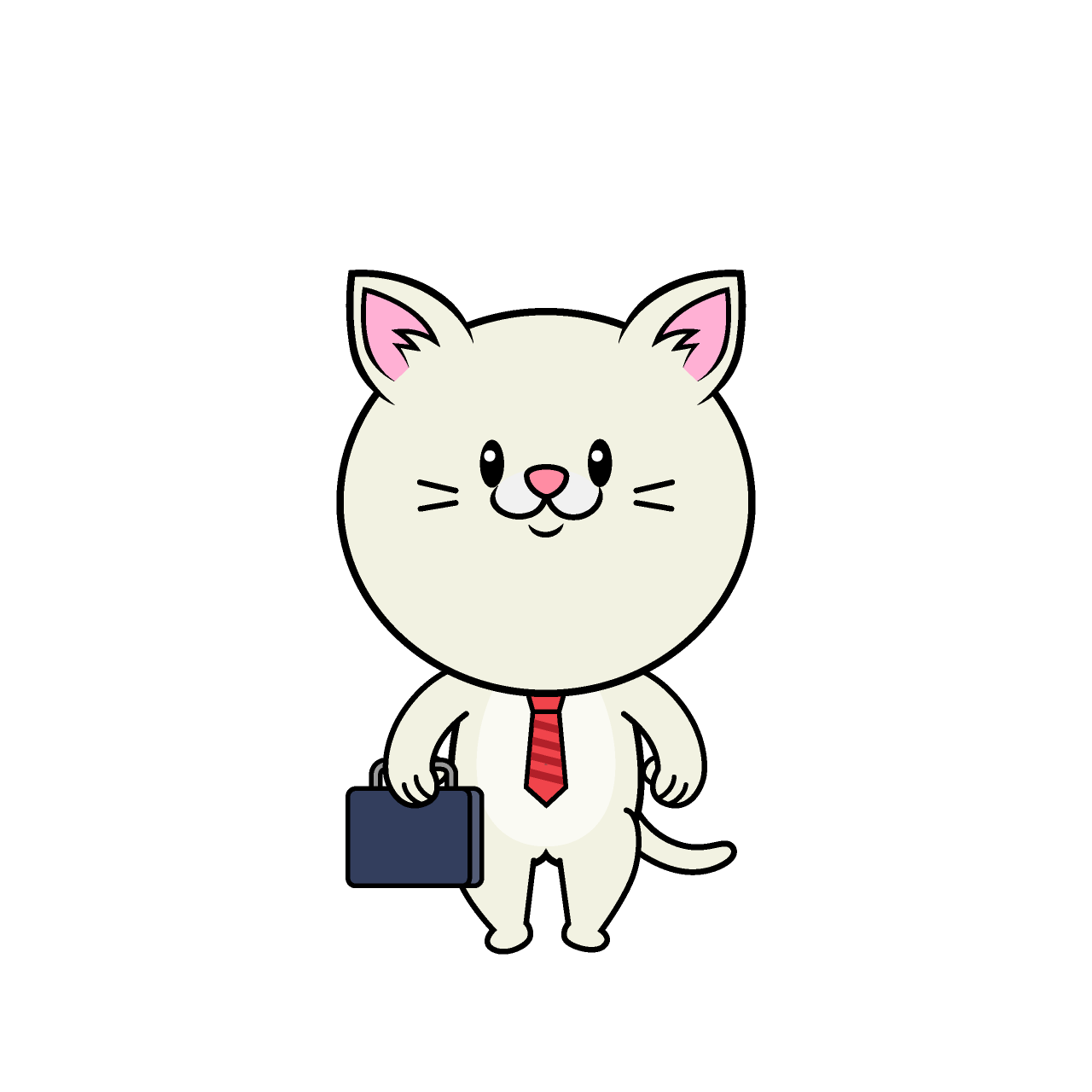ねこリーマン（シロ）