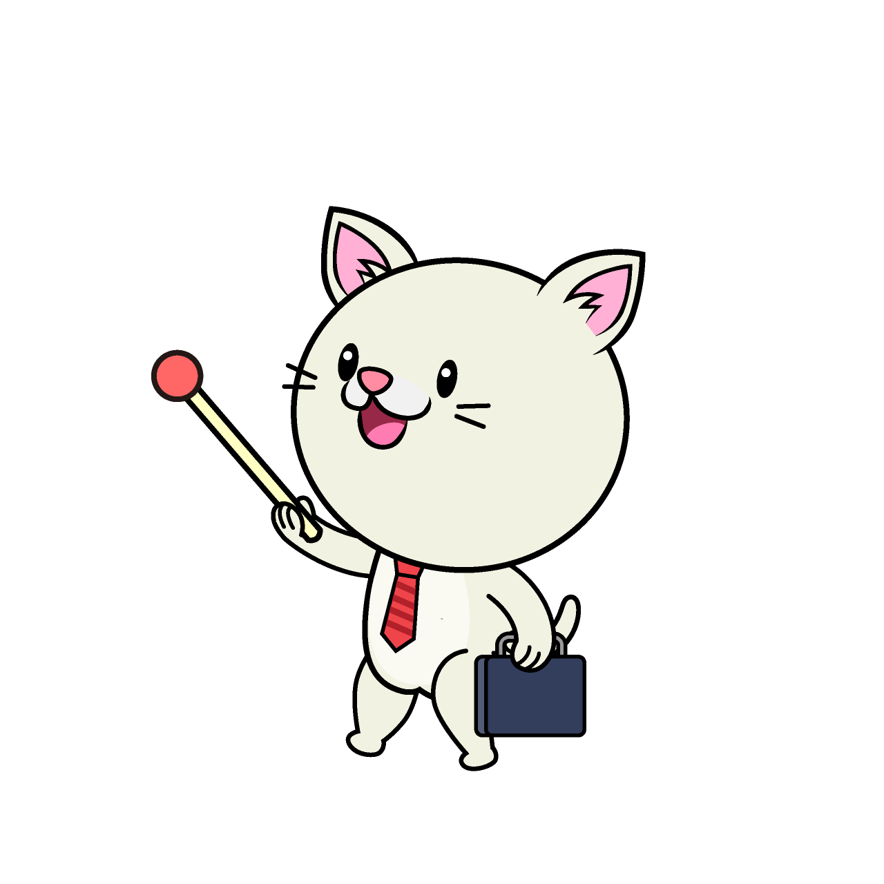 Explaining White Cat Businessman