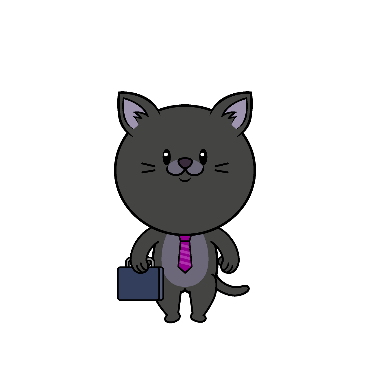 ねこリーマン（クロ）