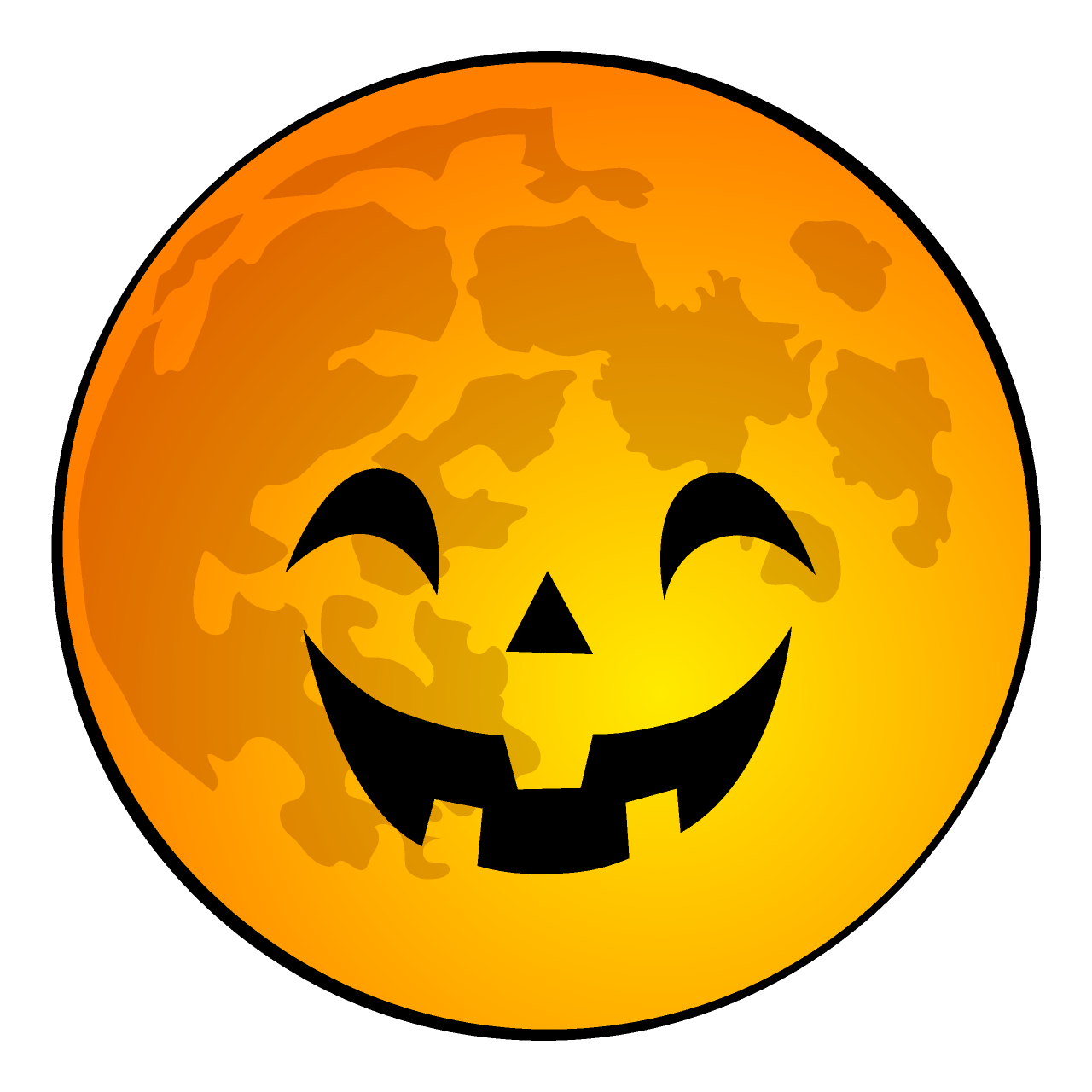 笑顔のハロウィンムーン