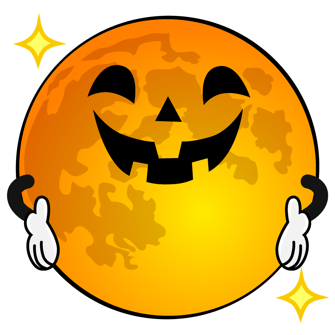 ポーズするハロウィンムーン