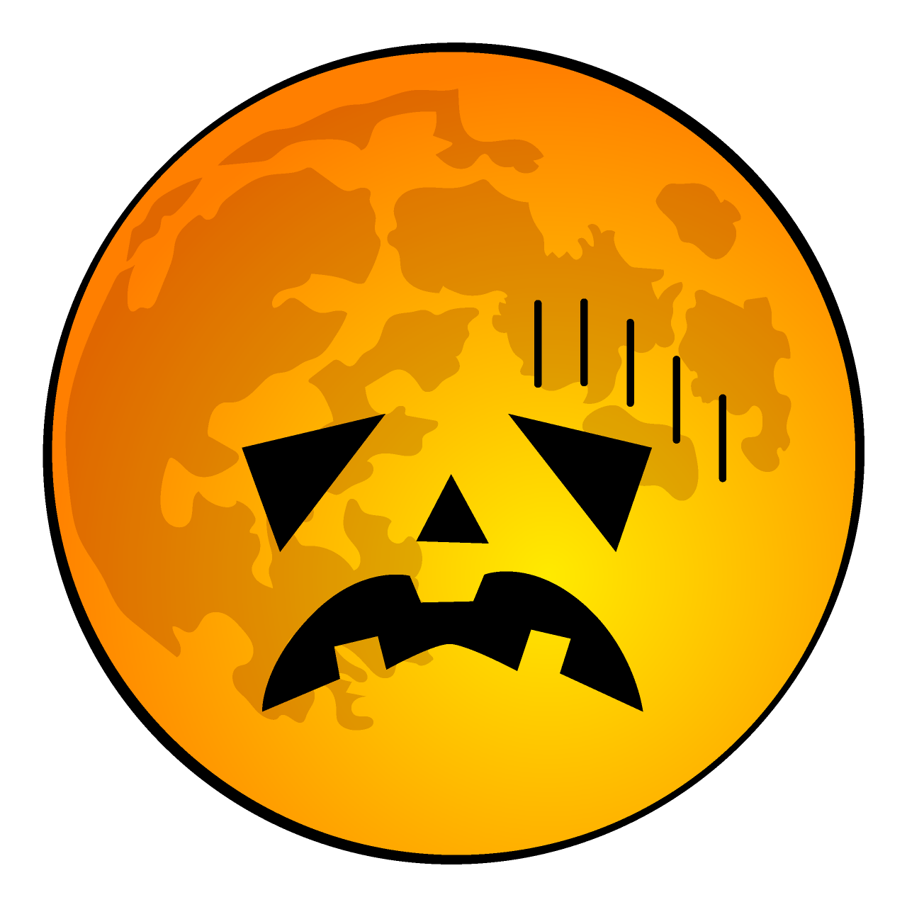 お辞儀するハロウィンムーン