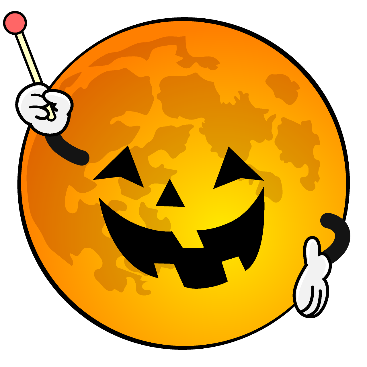 説明するハロウィンムーン