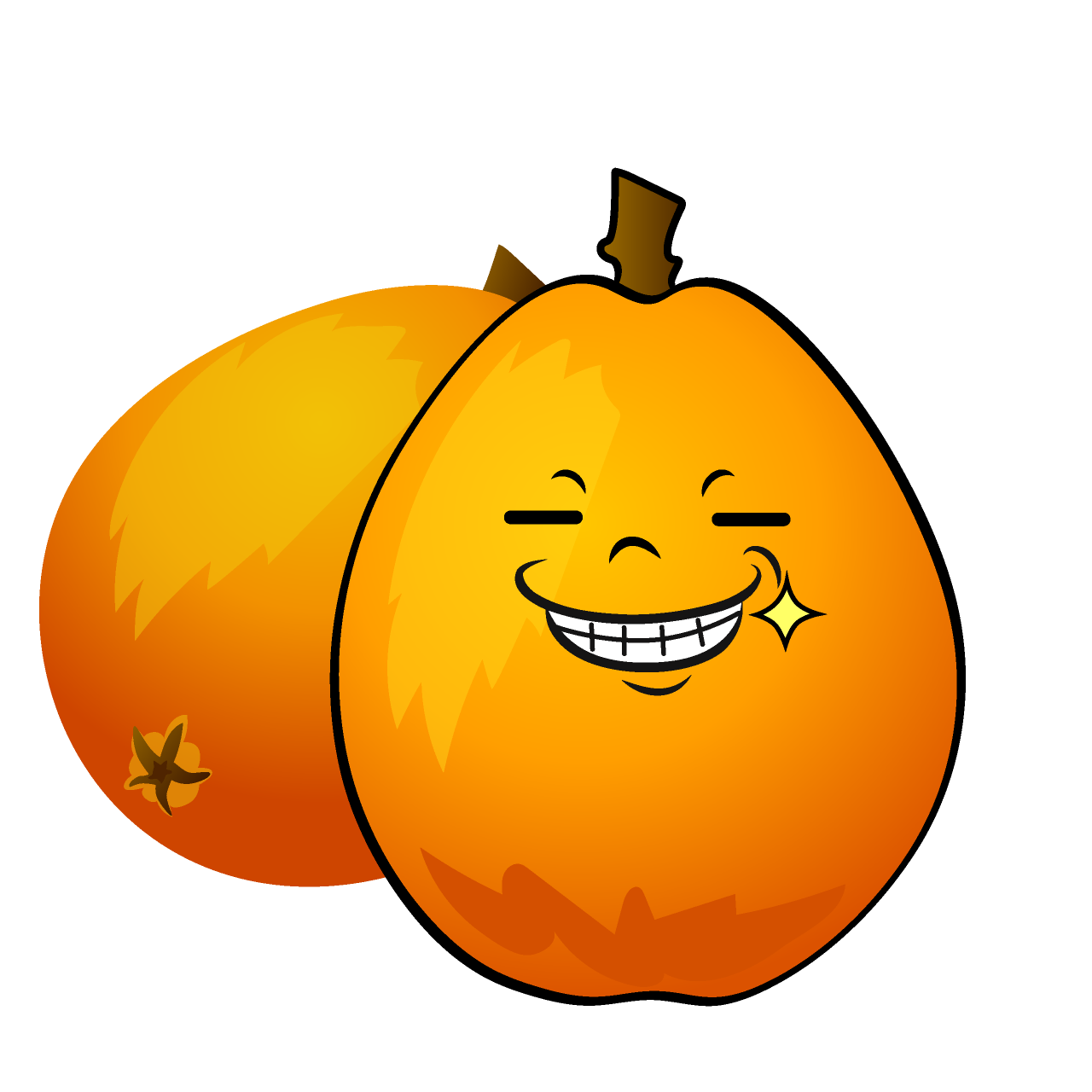 ニヤリとするビワ