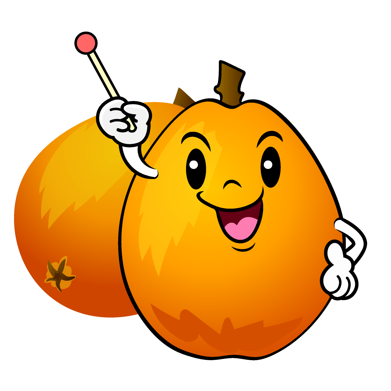 説明するビワ