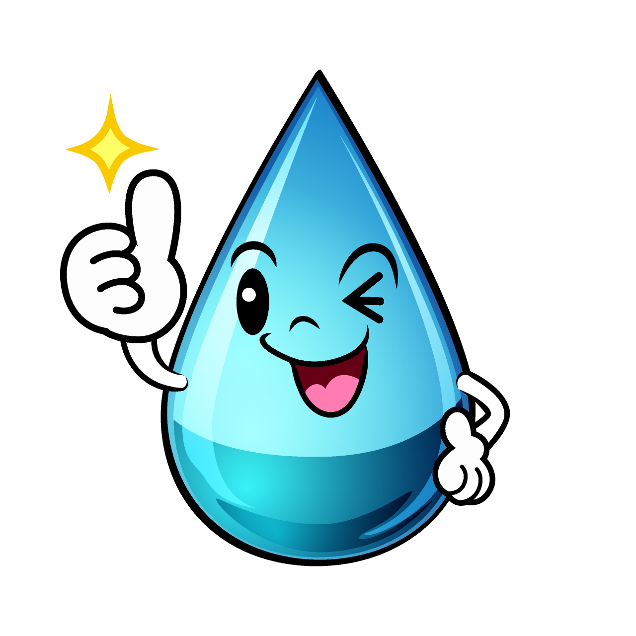 Thumbs-up Water Drop