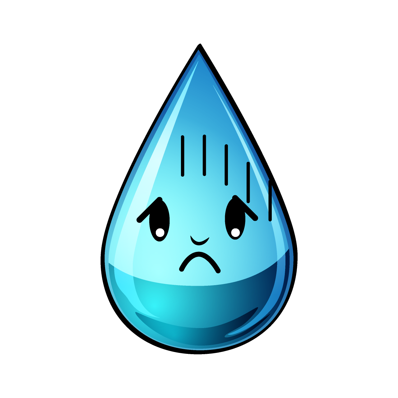 落ち込む水滴