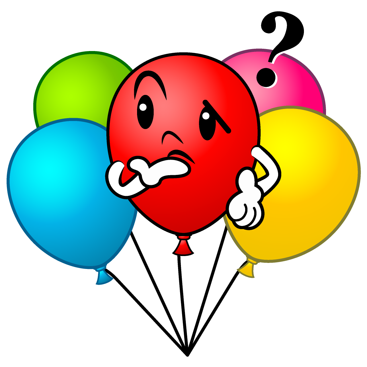 Thinking Colorful Balloon