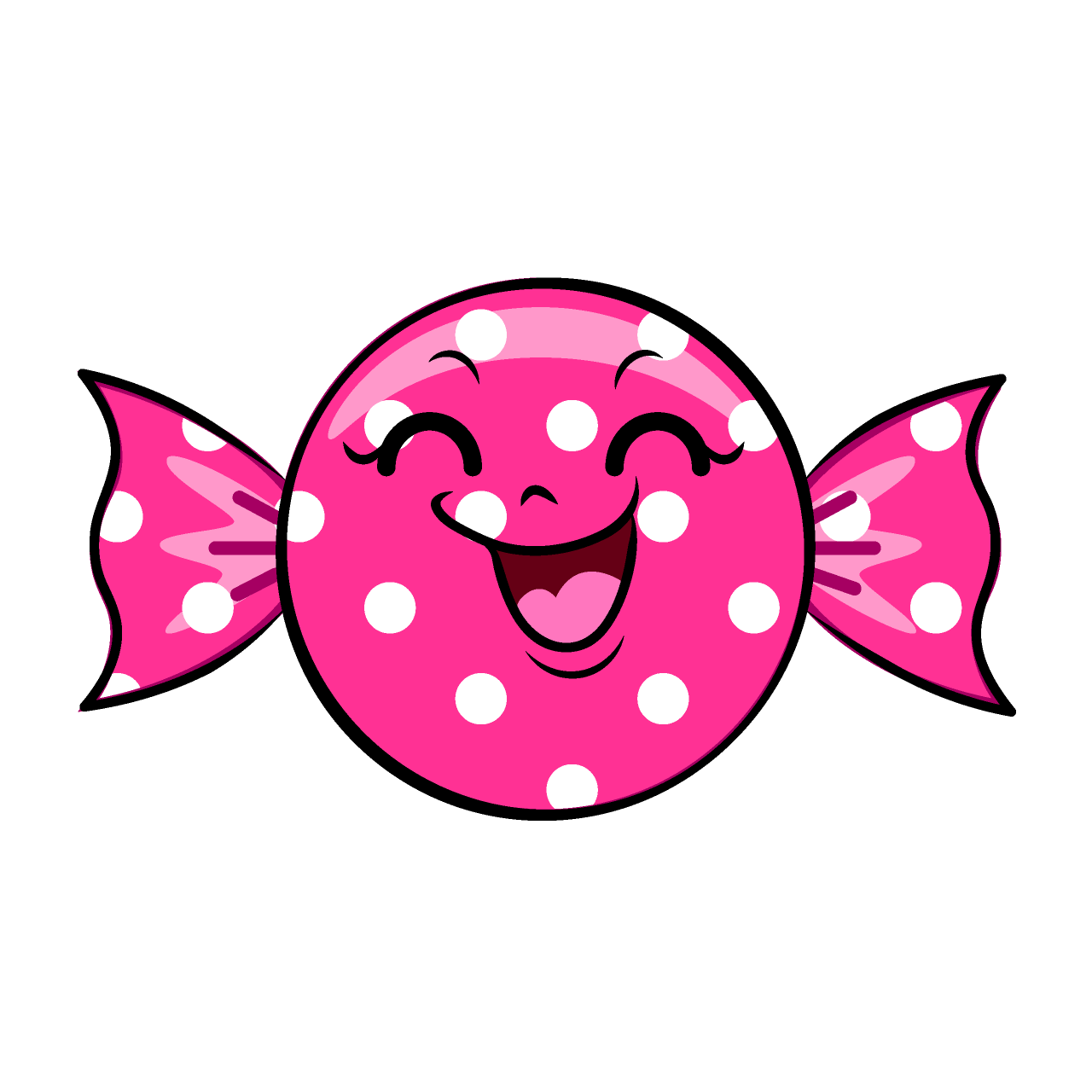 Smiling Pink Candy