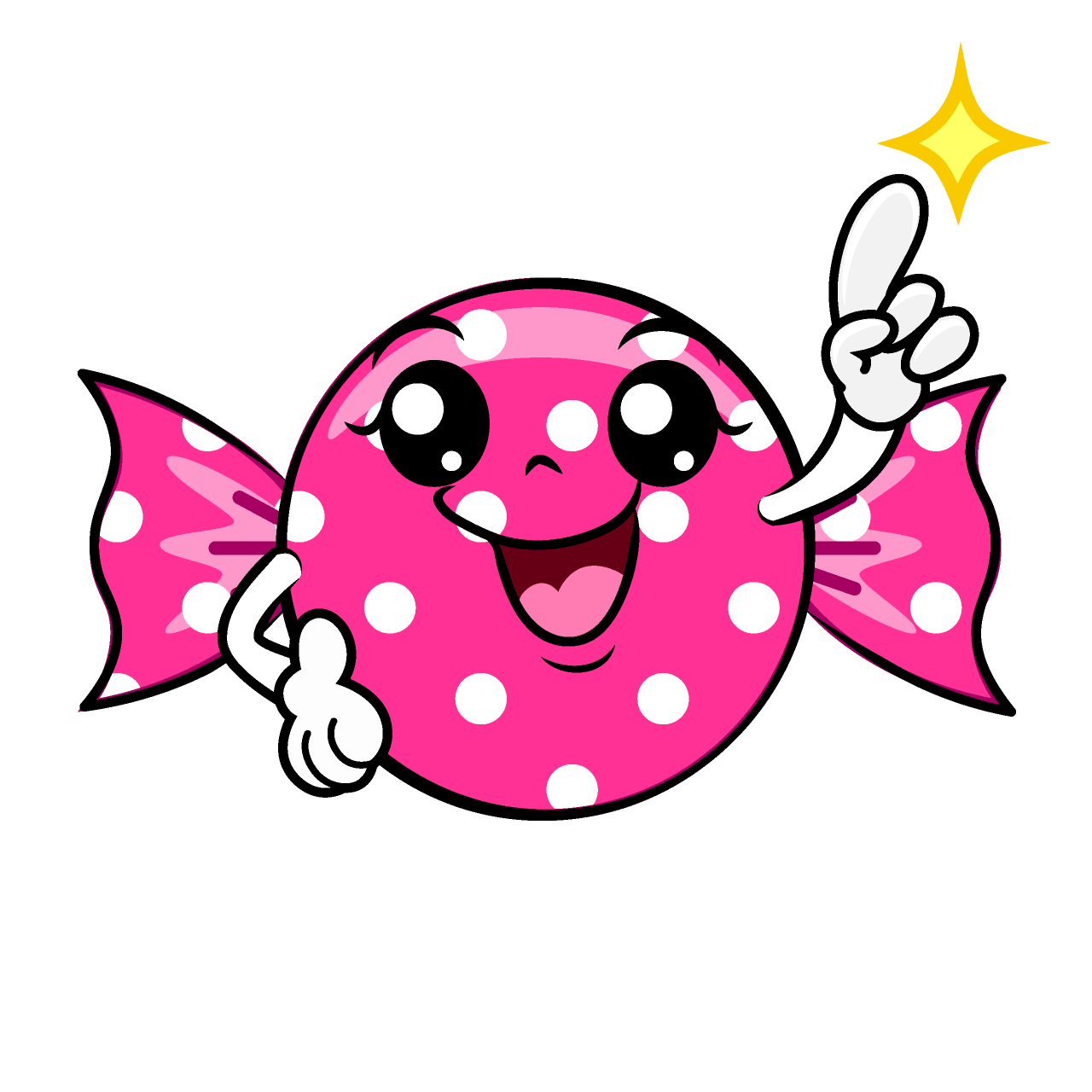 Pointing Pink Candy
