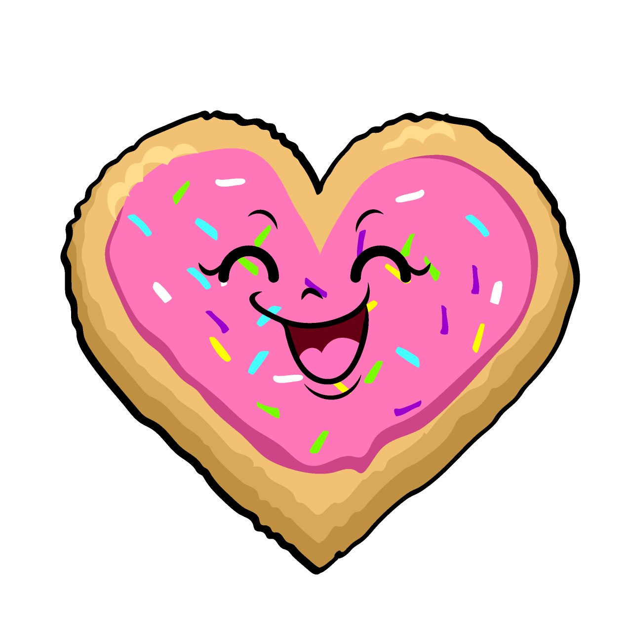 Smiling Heart Cookie