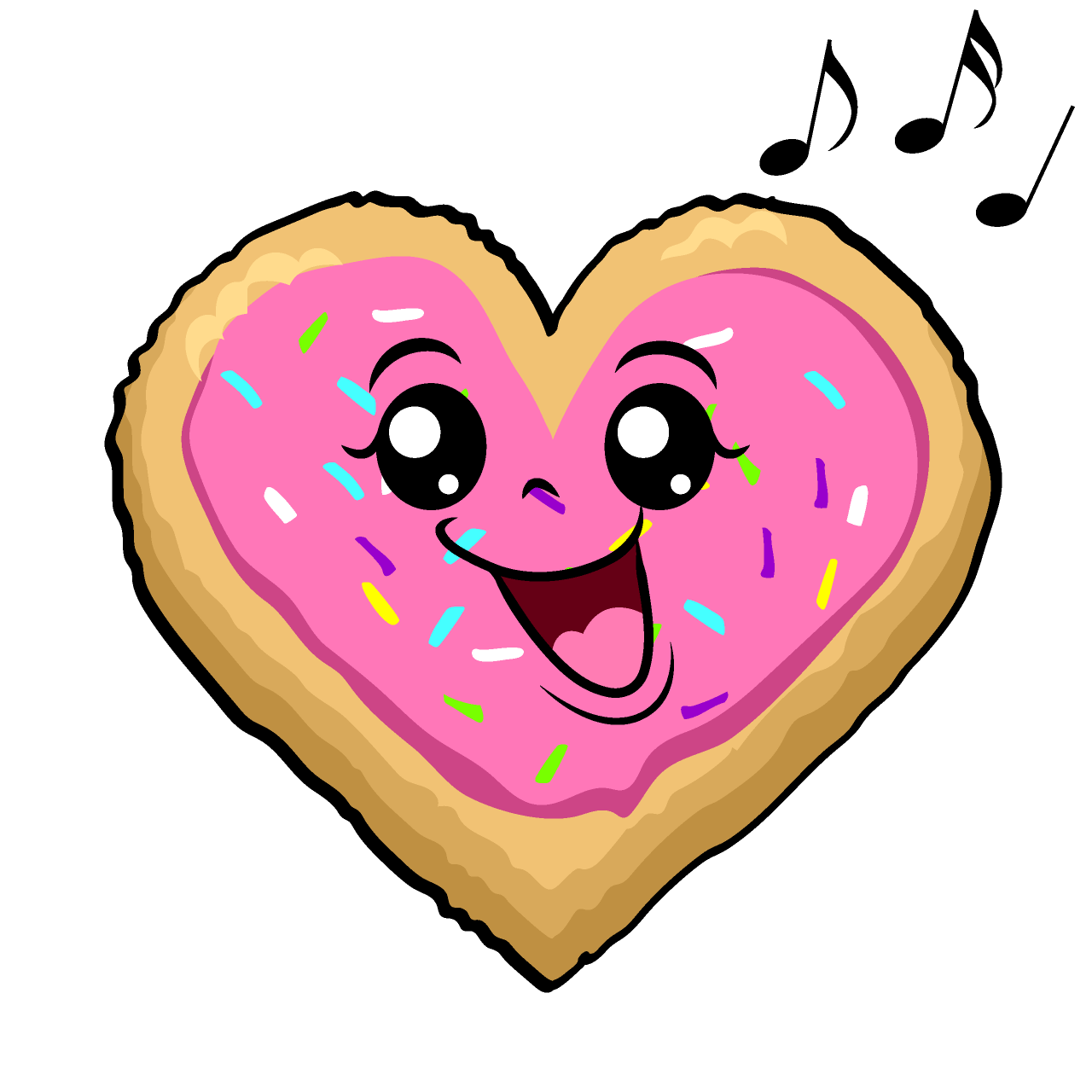 Singing Heart Cookie