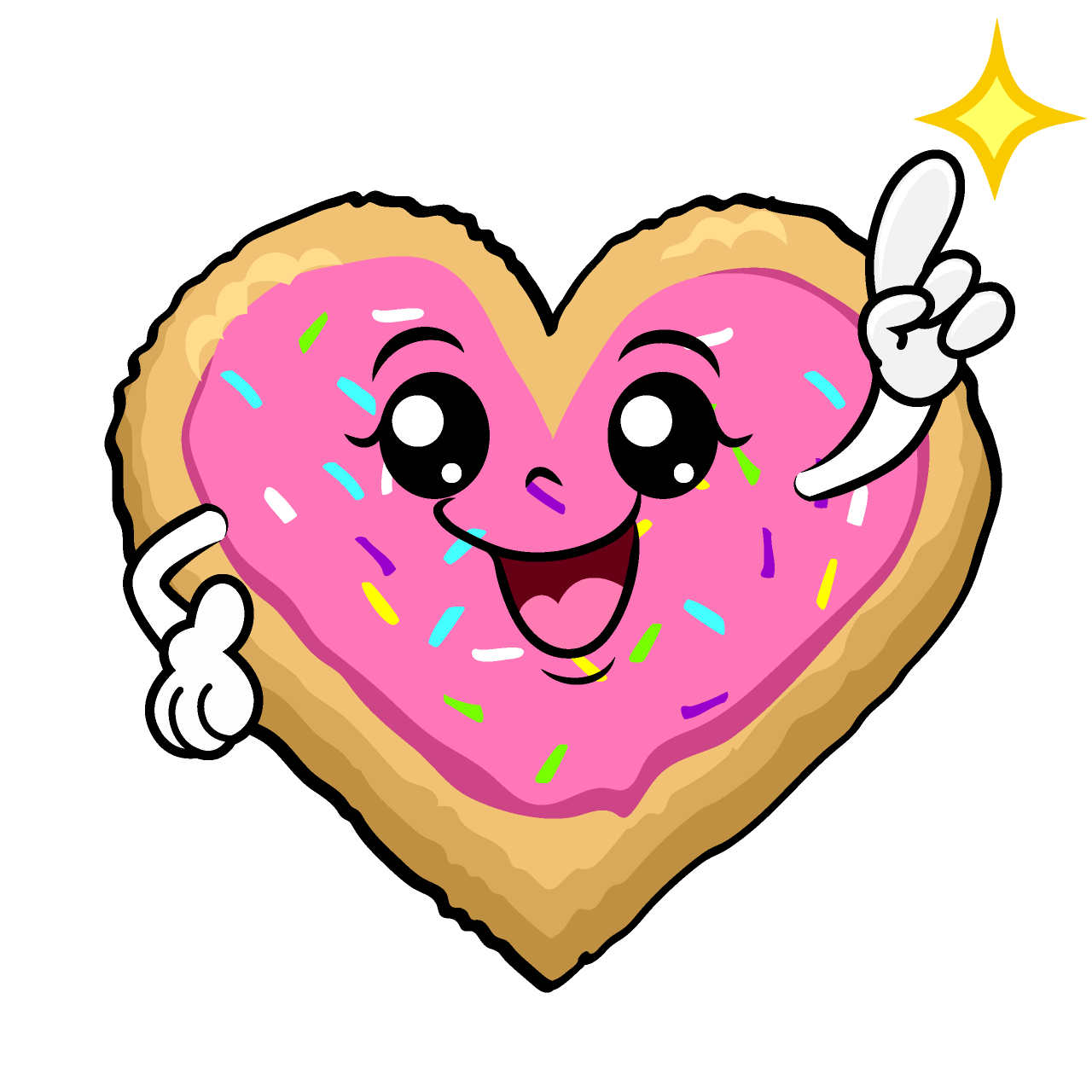 Pointing Heart Cookie