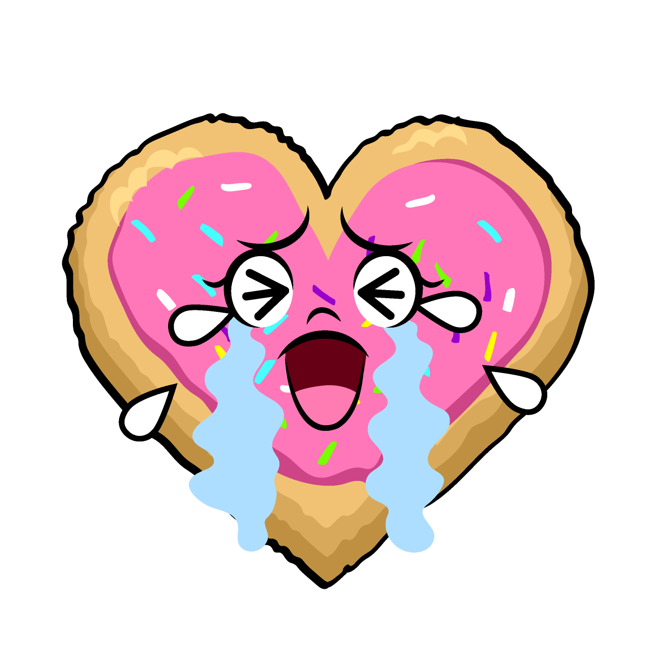 Crying Heart Cookie
