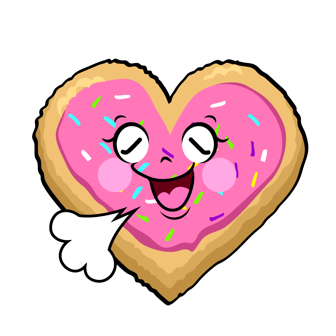 Relieved Heart Cookie