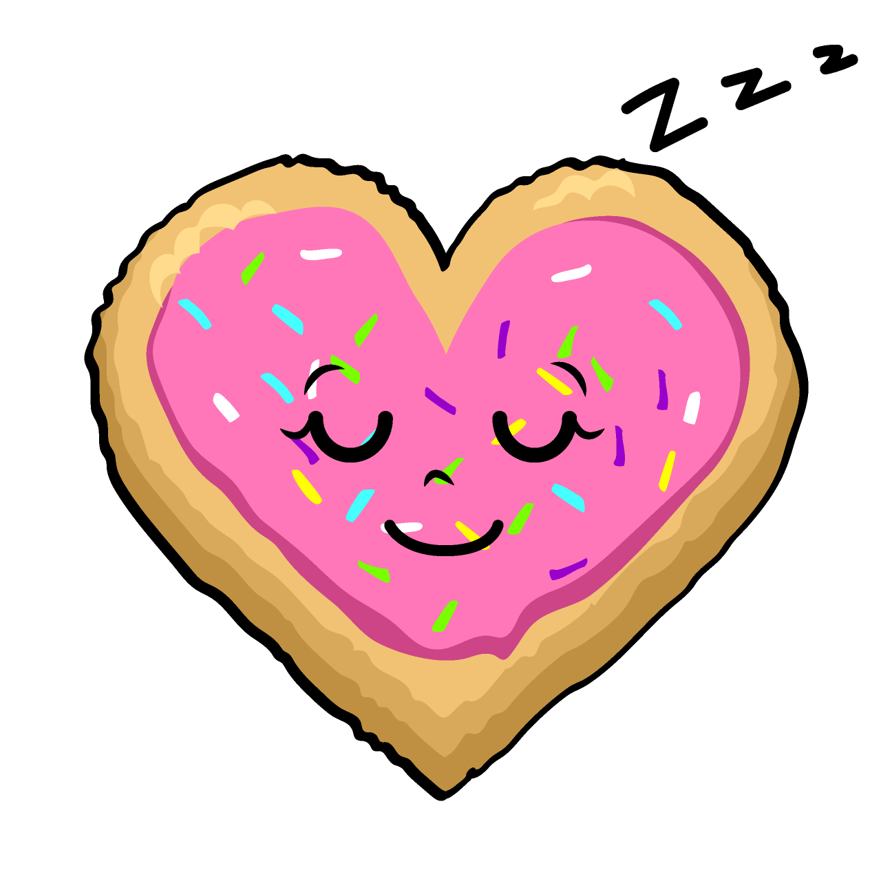 Sleeping Heart Cookie