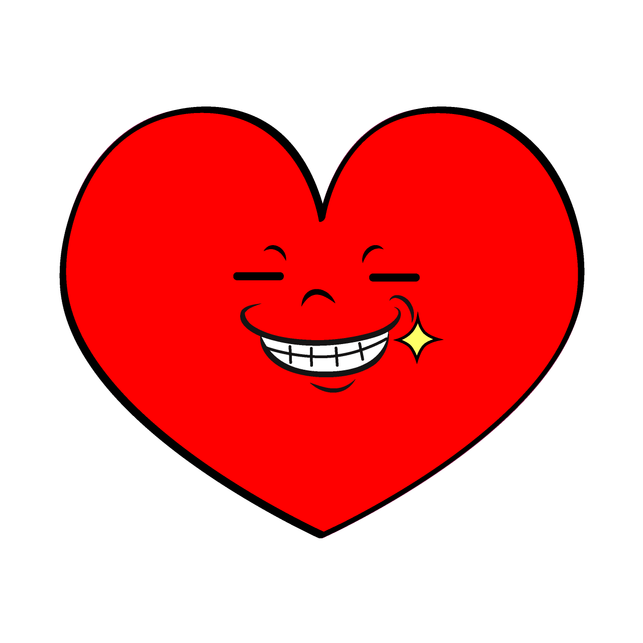 Grinning Heart Symbol