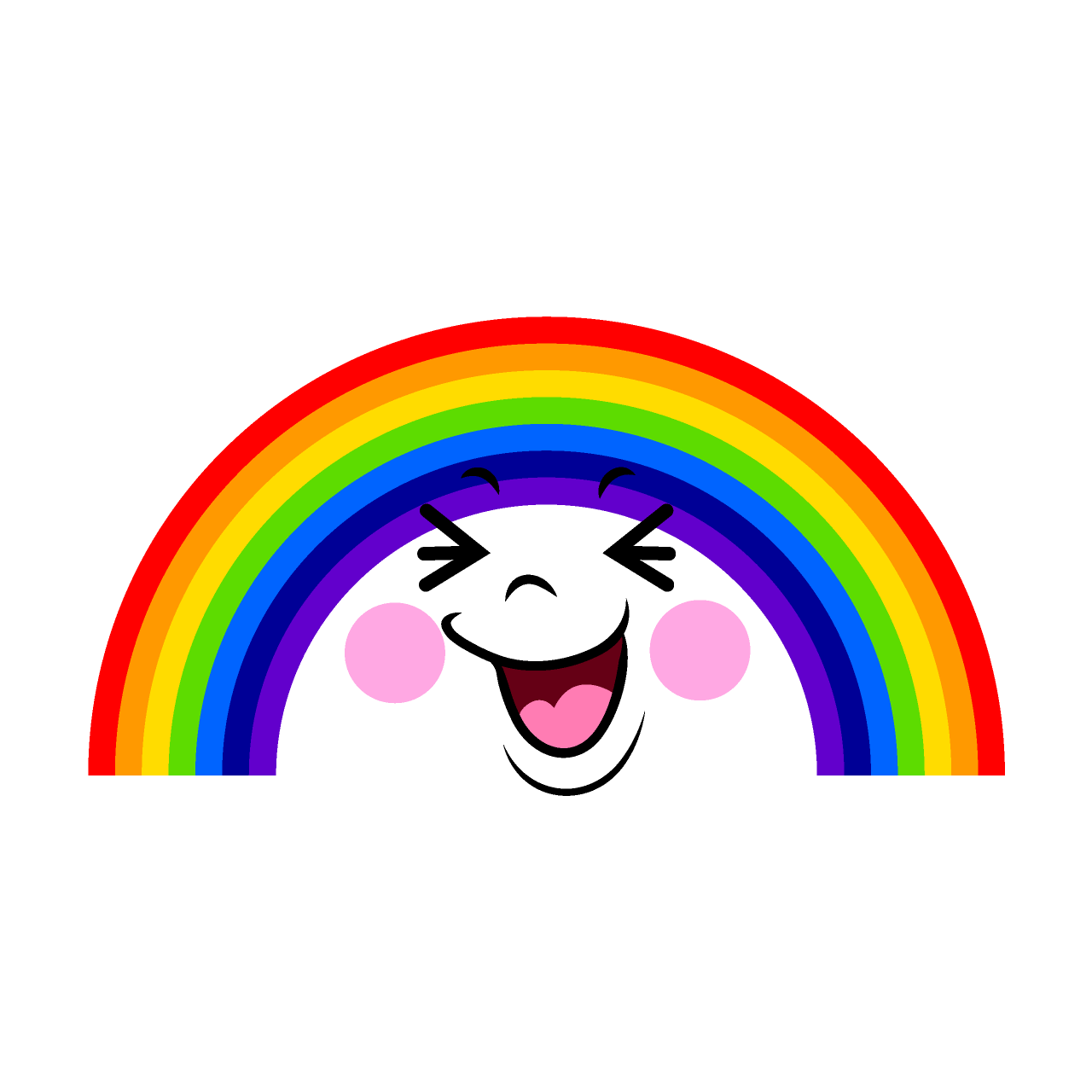笑う虹