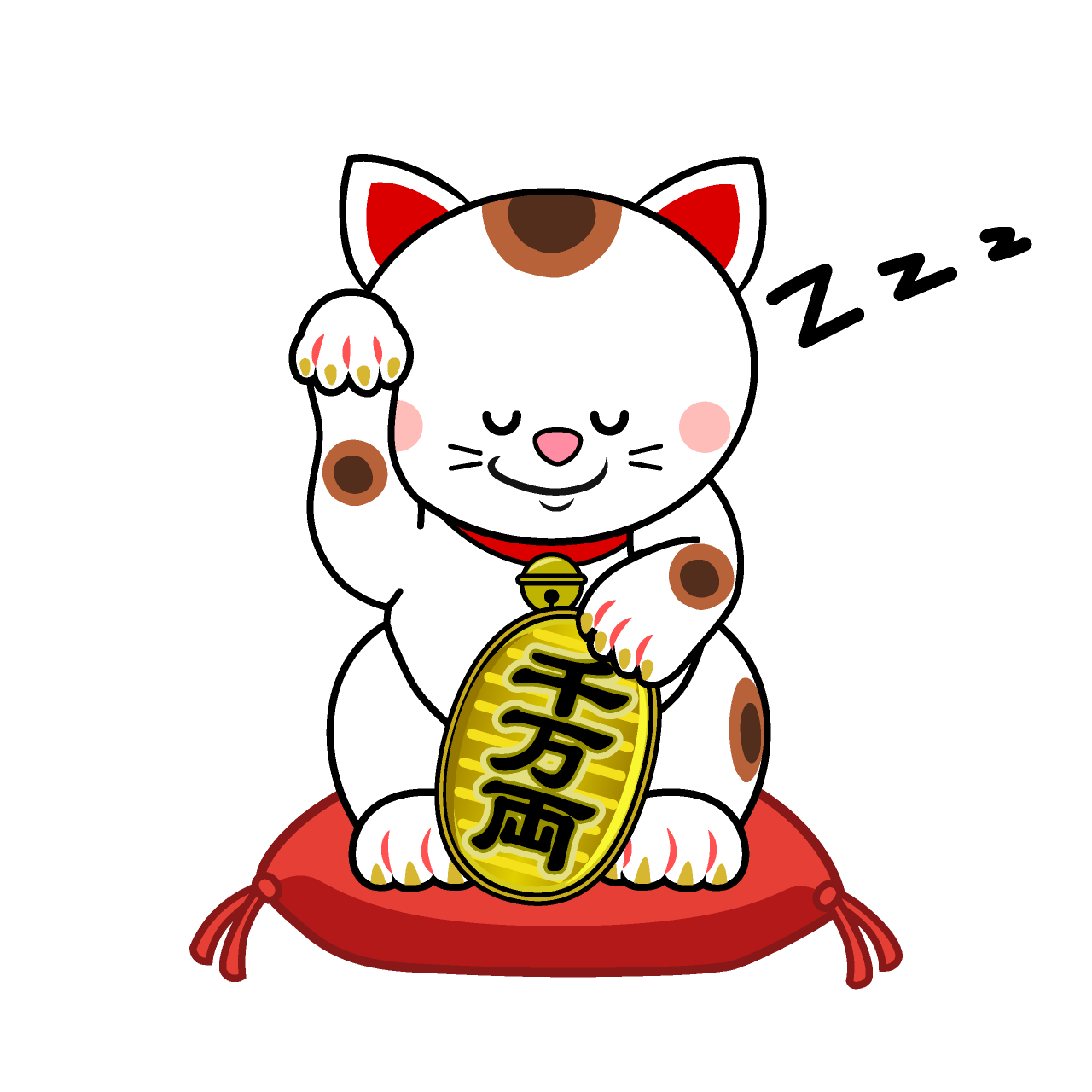 Sleeping Maneki-neko