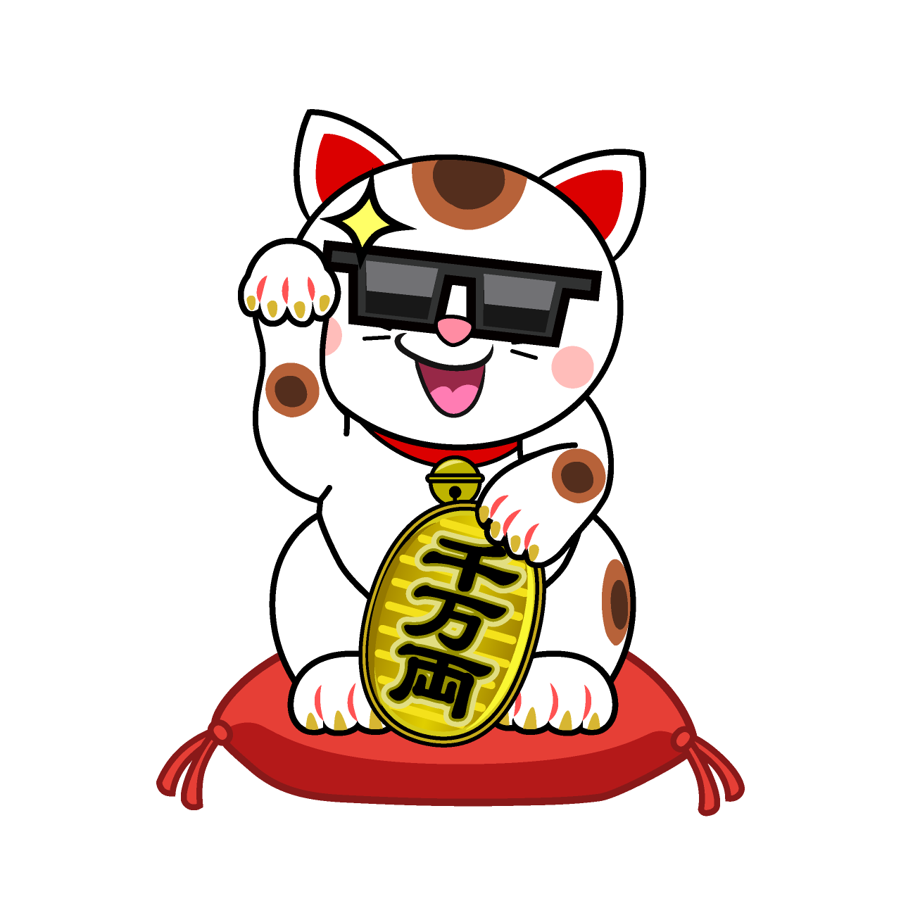 サングラスの招き猫
