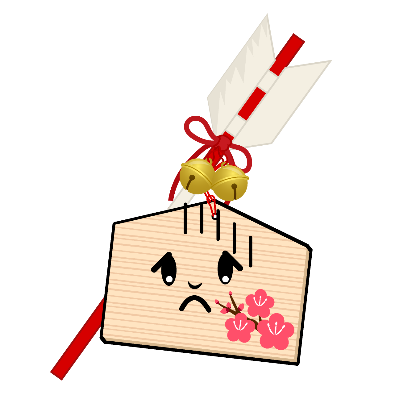 お辞儀する破魔矢