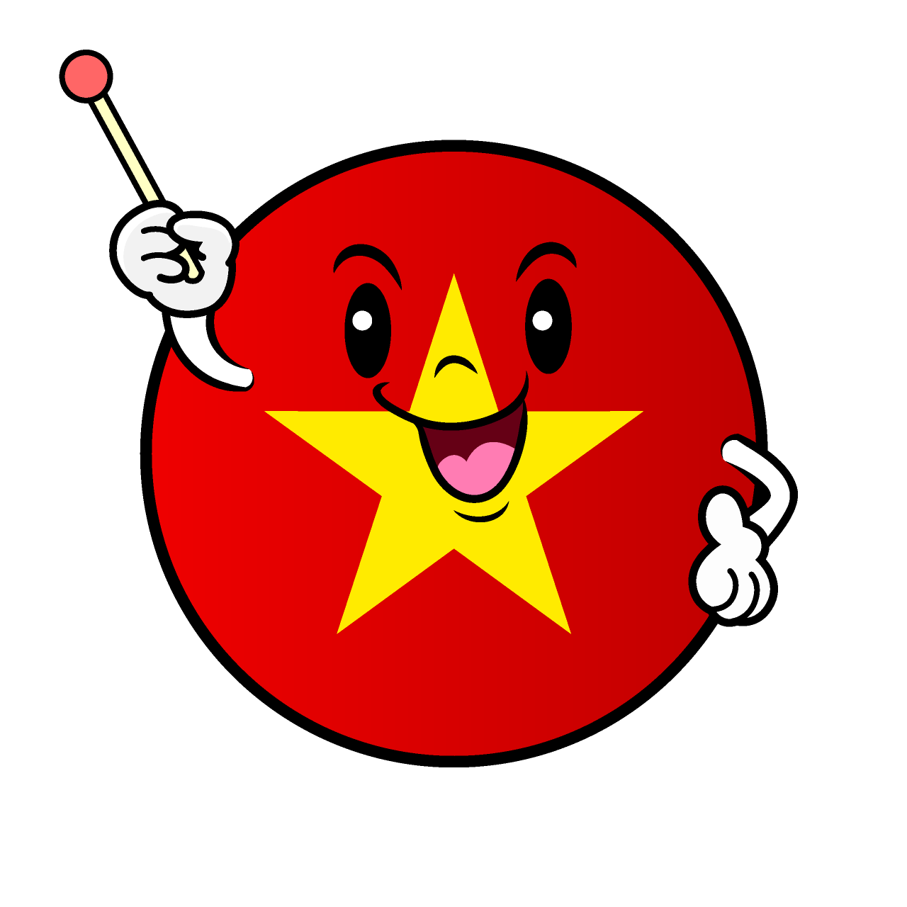 Explaining Vietnamese Flag (Round)