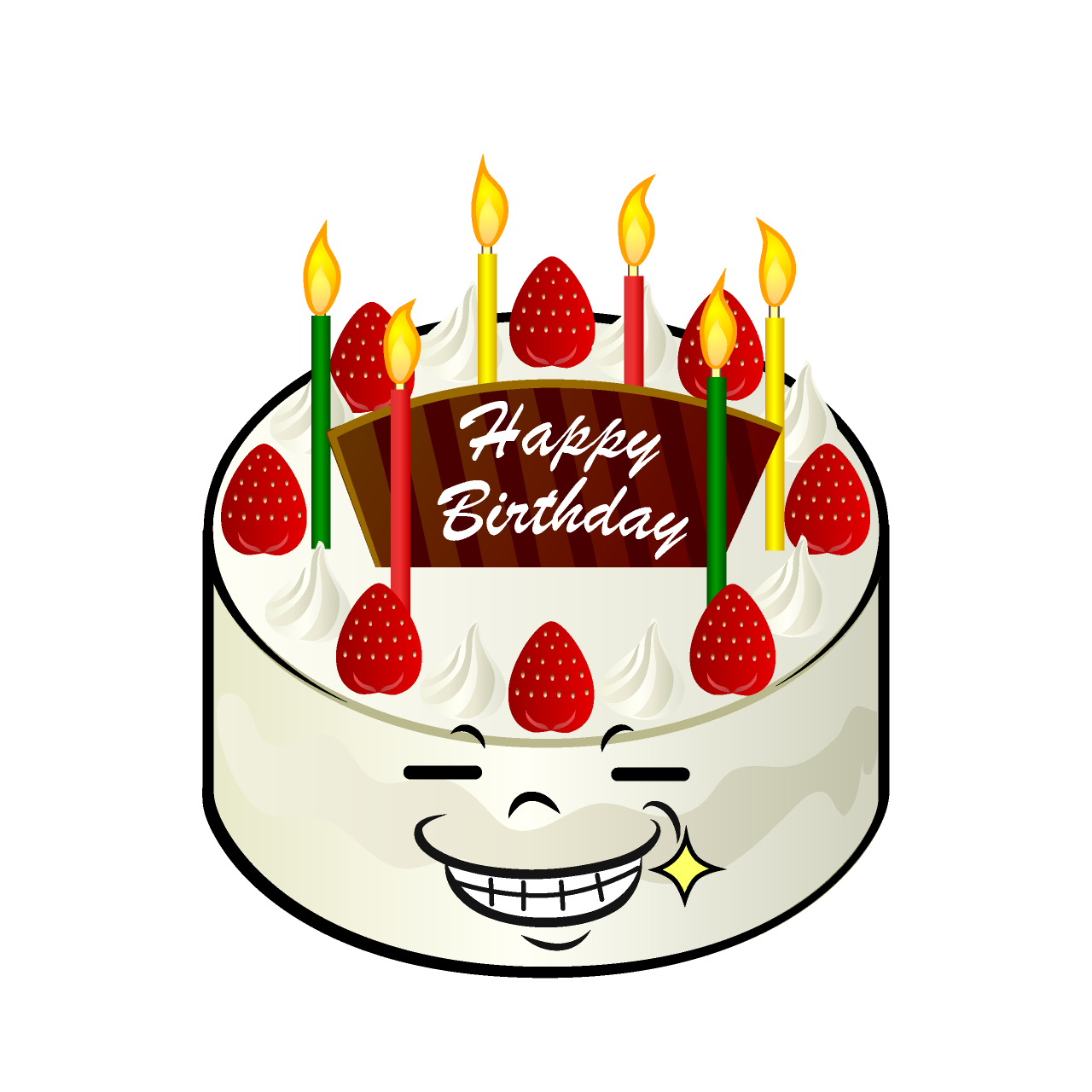 ニヤリとする誕生日ケーキ