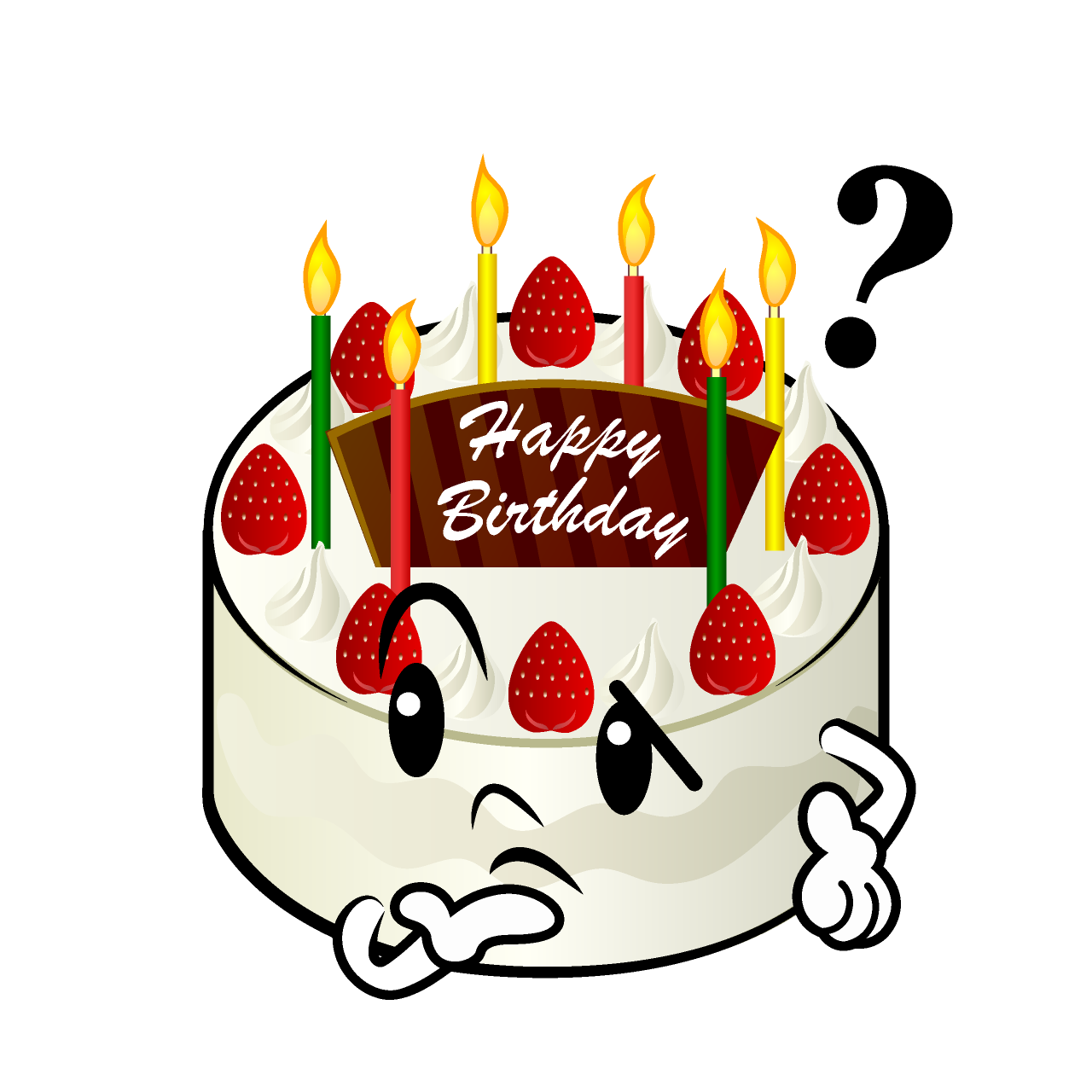 考える誕生日ケーキ