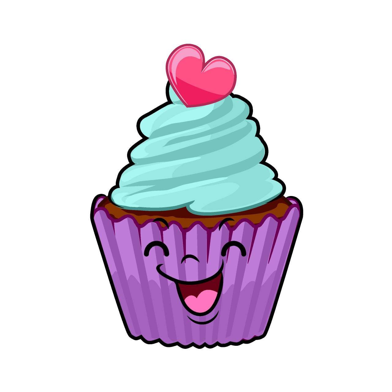 Smiling Cupcake