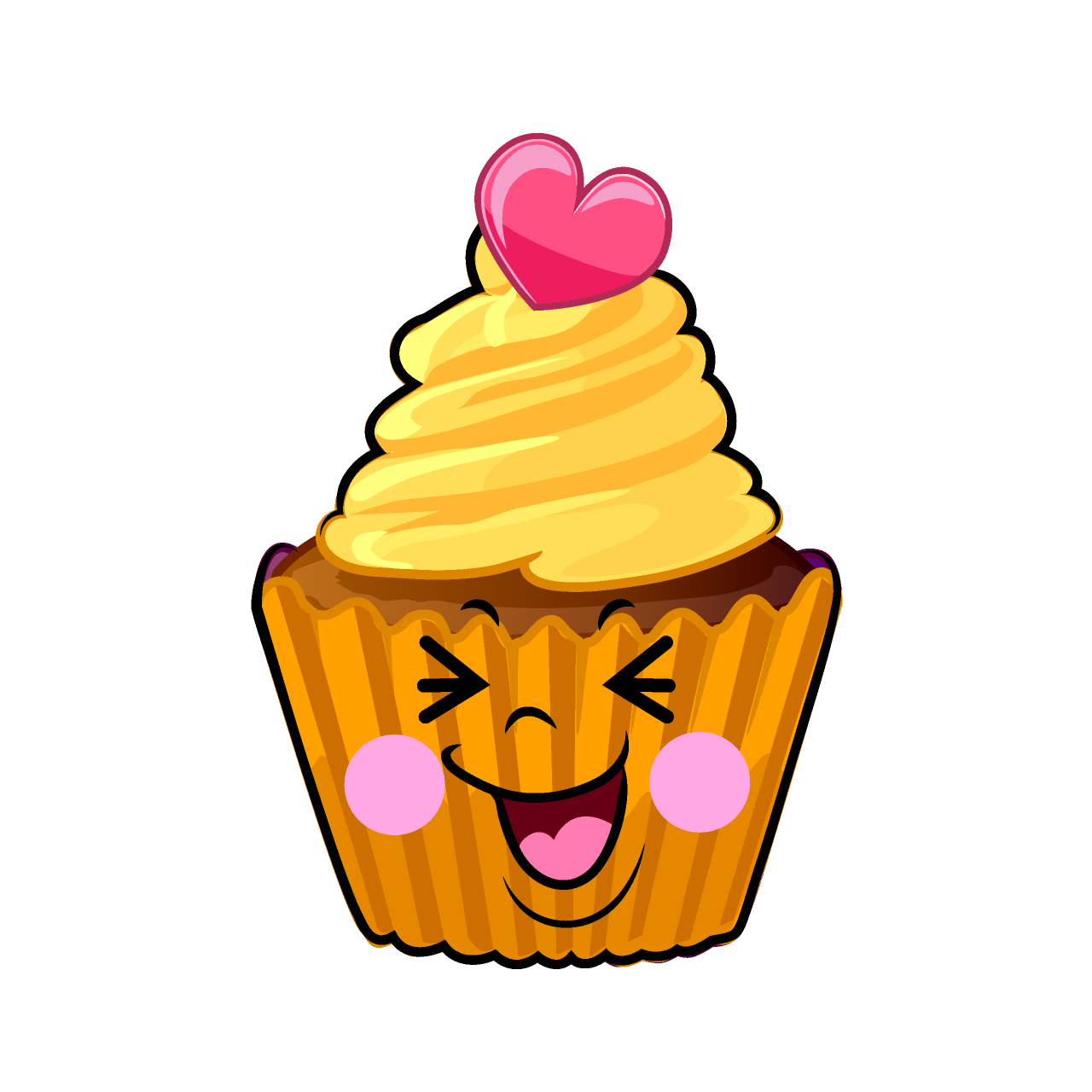 Laughing Cupcake
