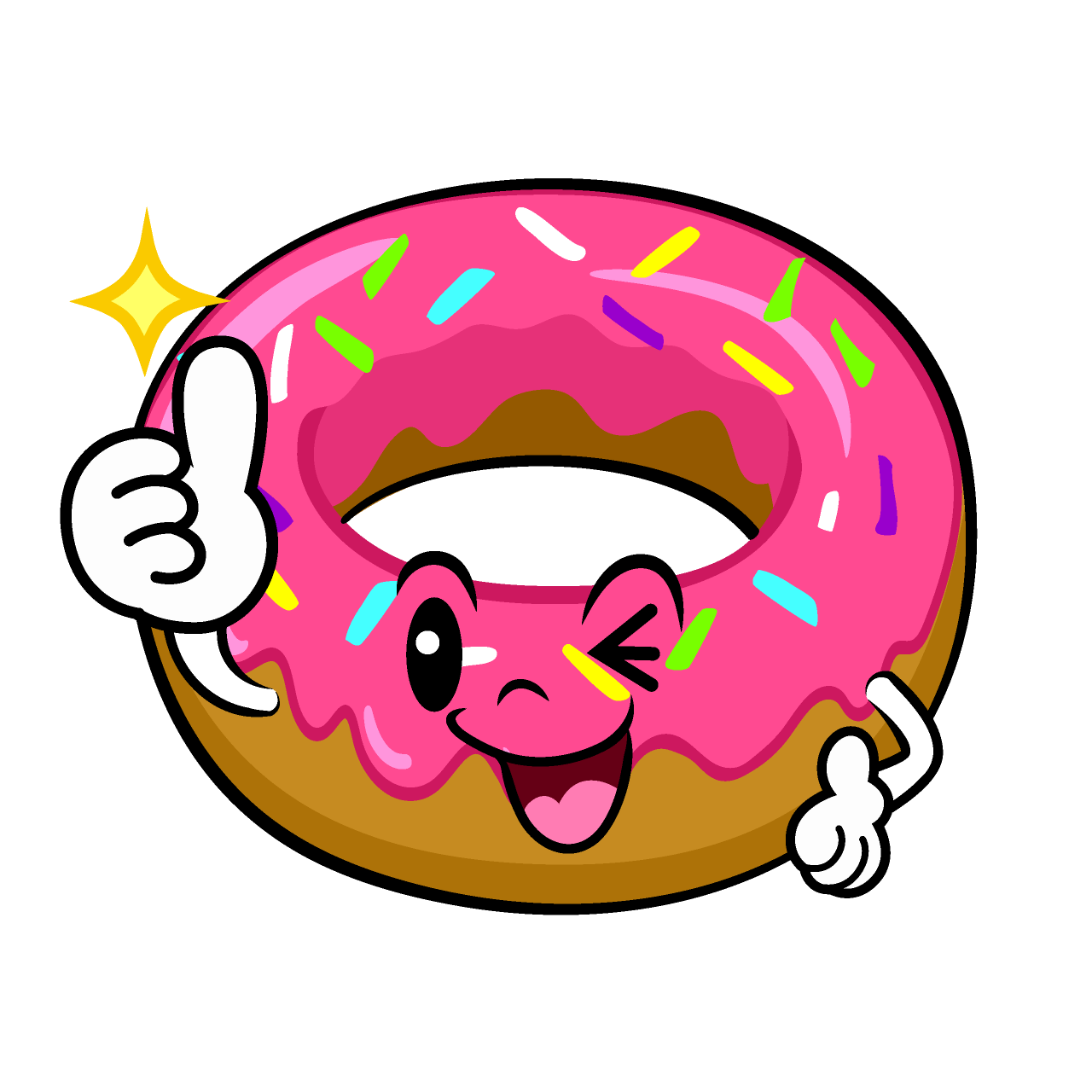 Thumbs-up Donut