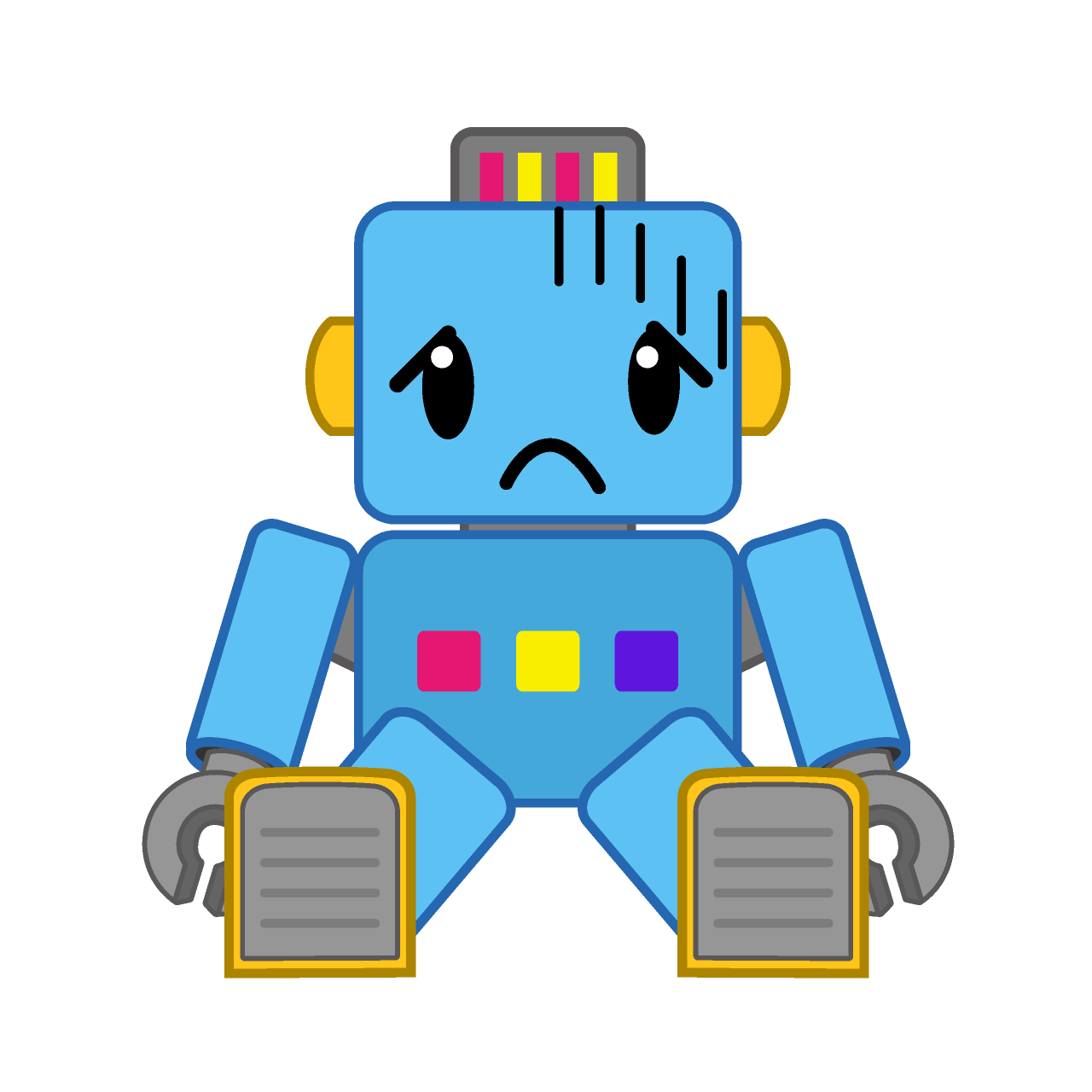 落ち込むロボット