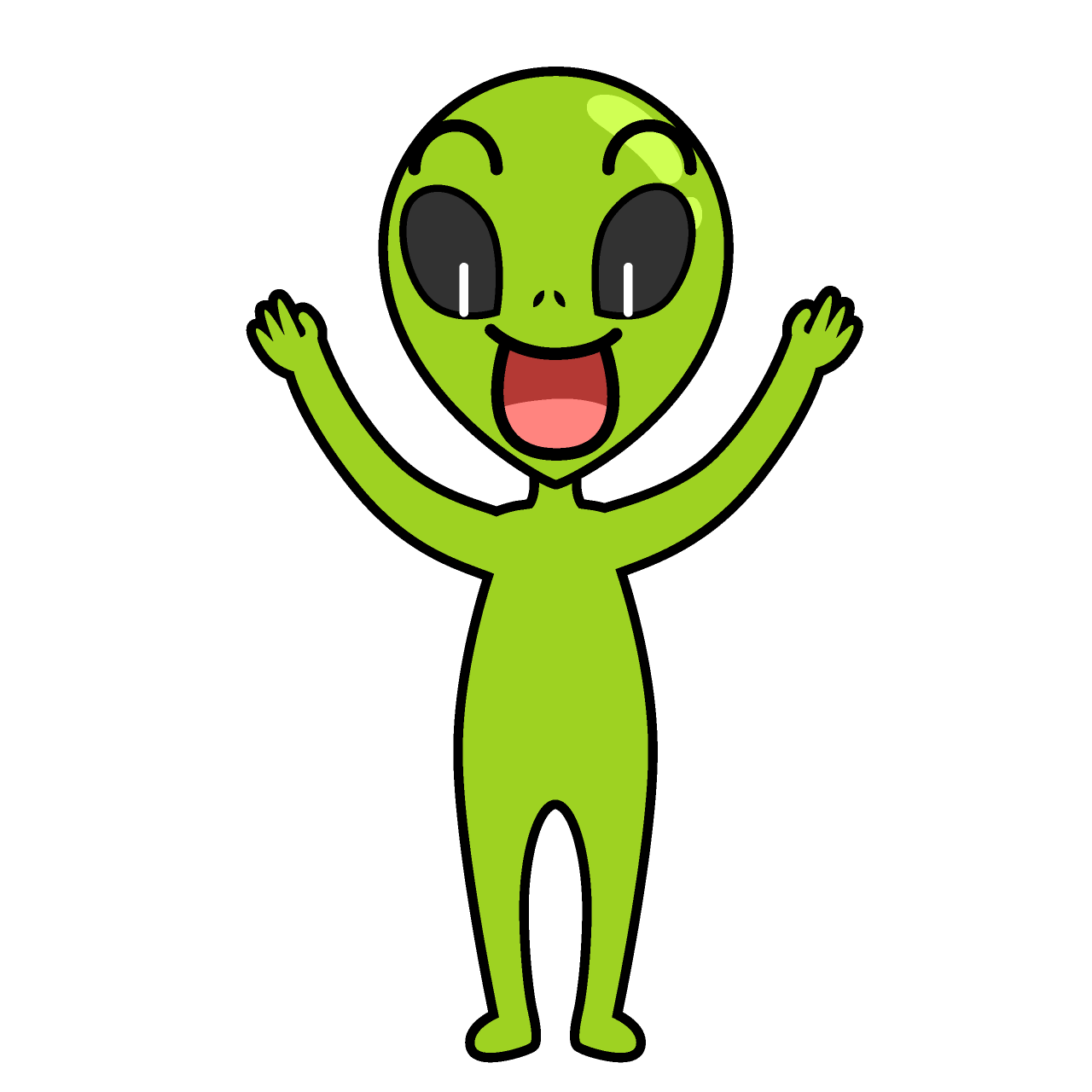 驚く宇宙人
