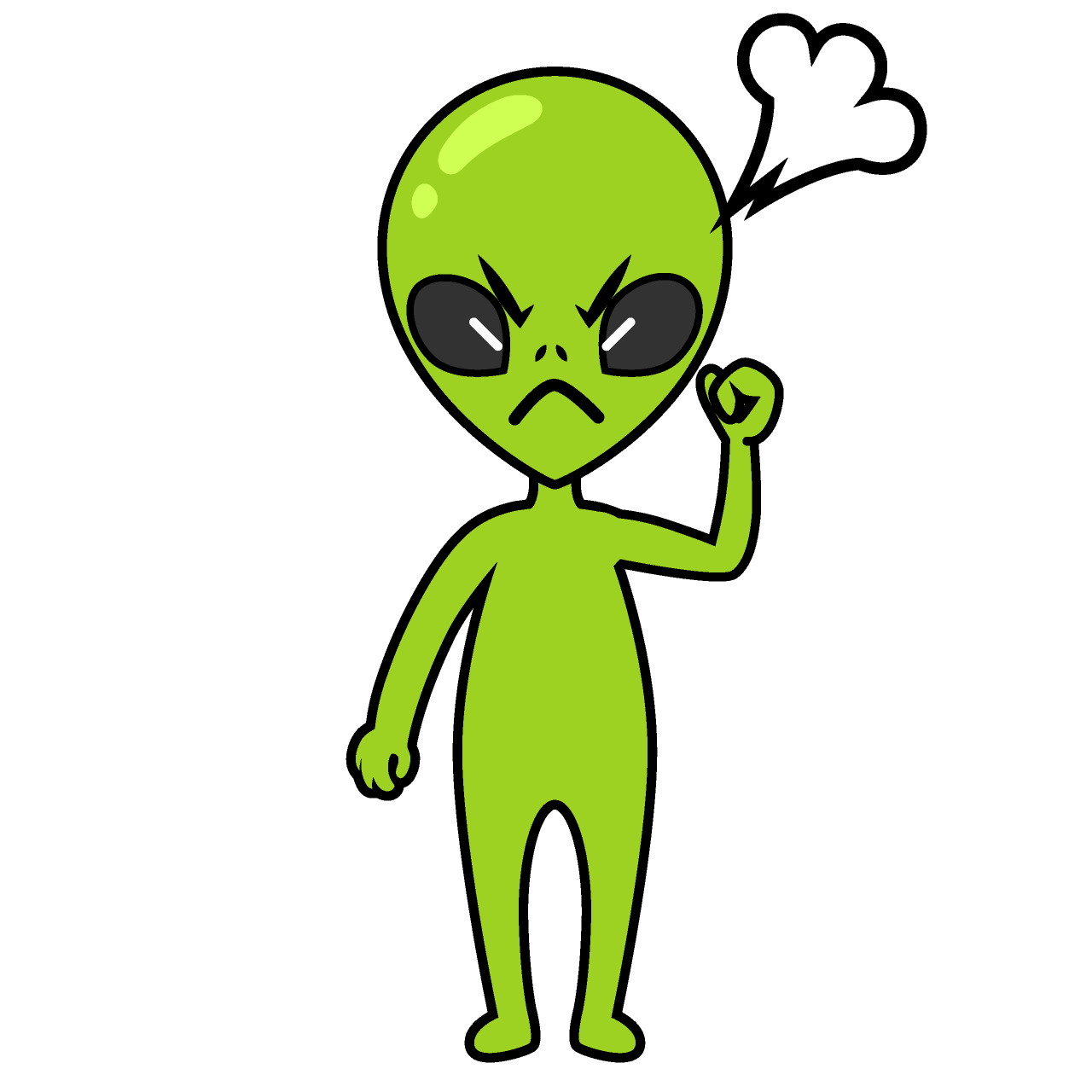 怒る宇宙人